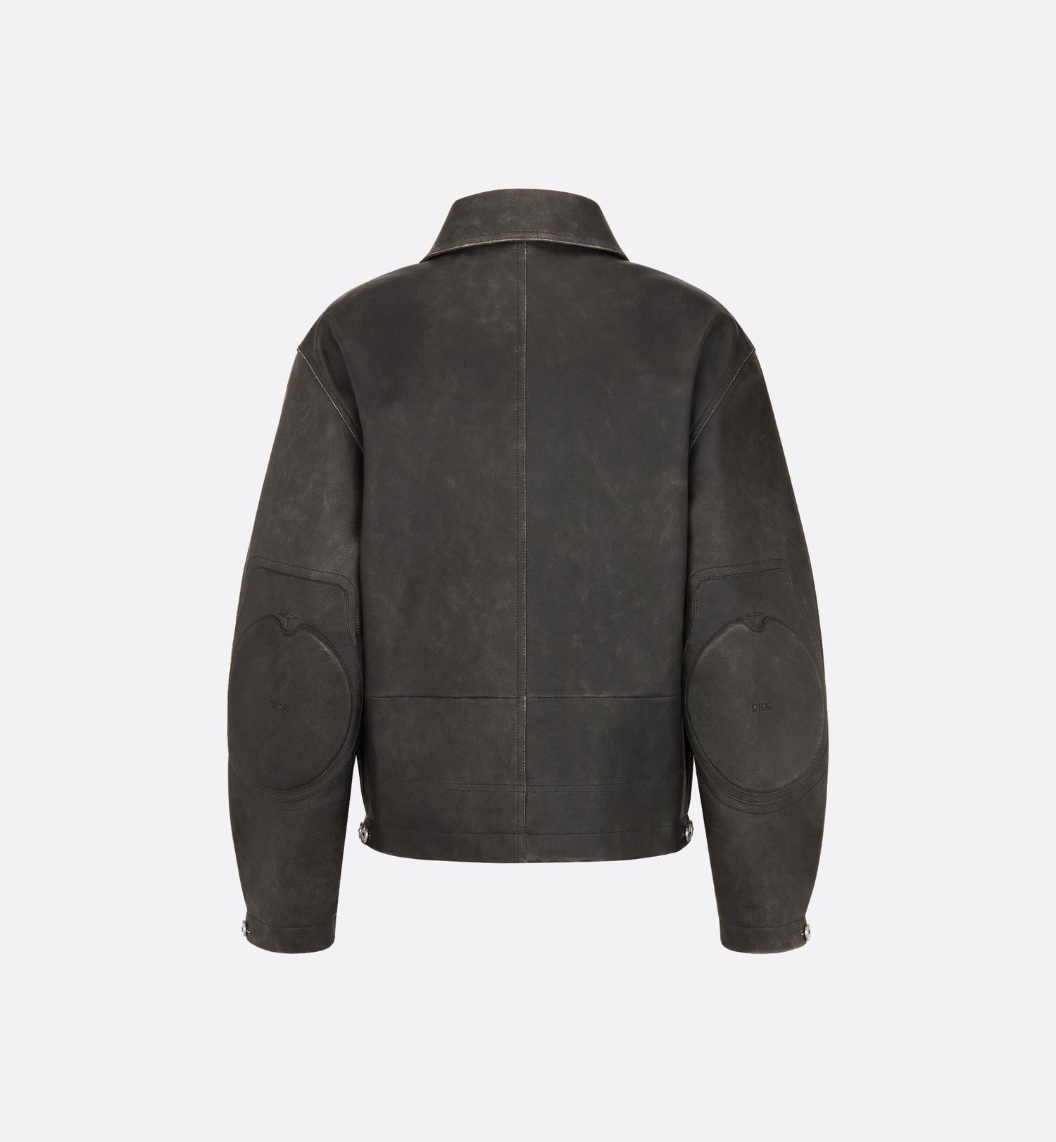 Dior And Stone Island Jacket Black Napa Lambskin