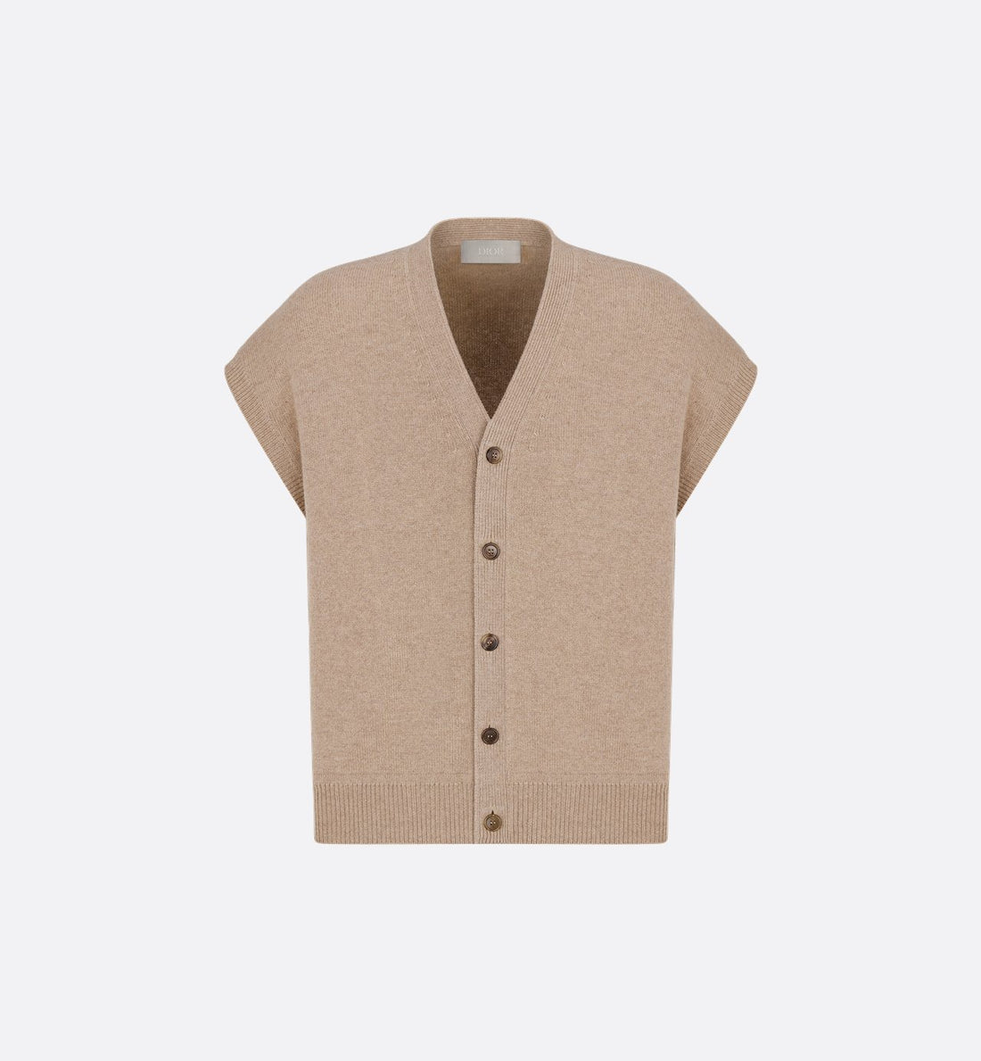 Icons Sweater Vest Beige Cashmere Jersey