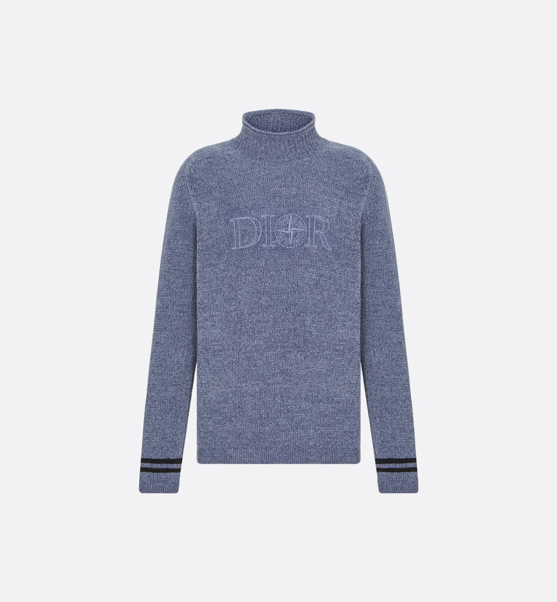 Dior And Stone Island Sweater Purple Technical Jersey