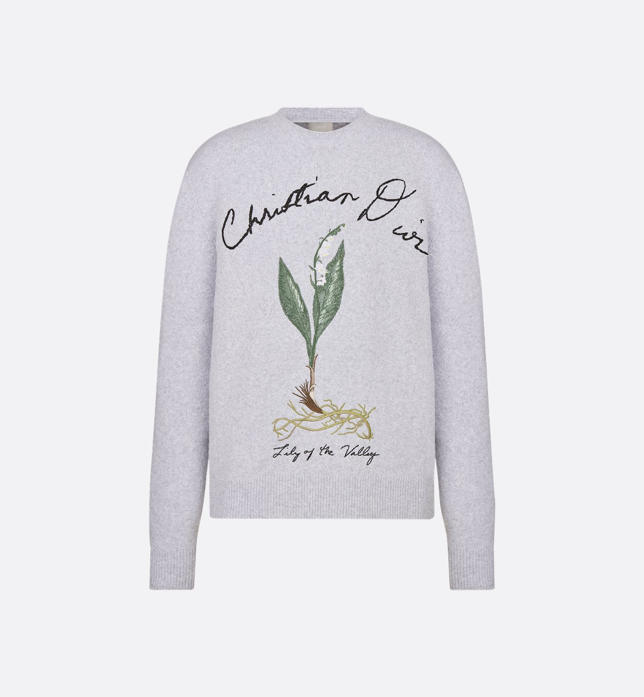 Lily Of The Valley Sweater Gray Cotton-Blend Jersey