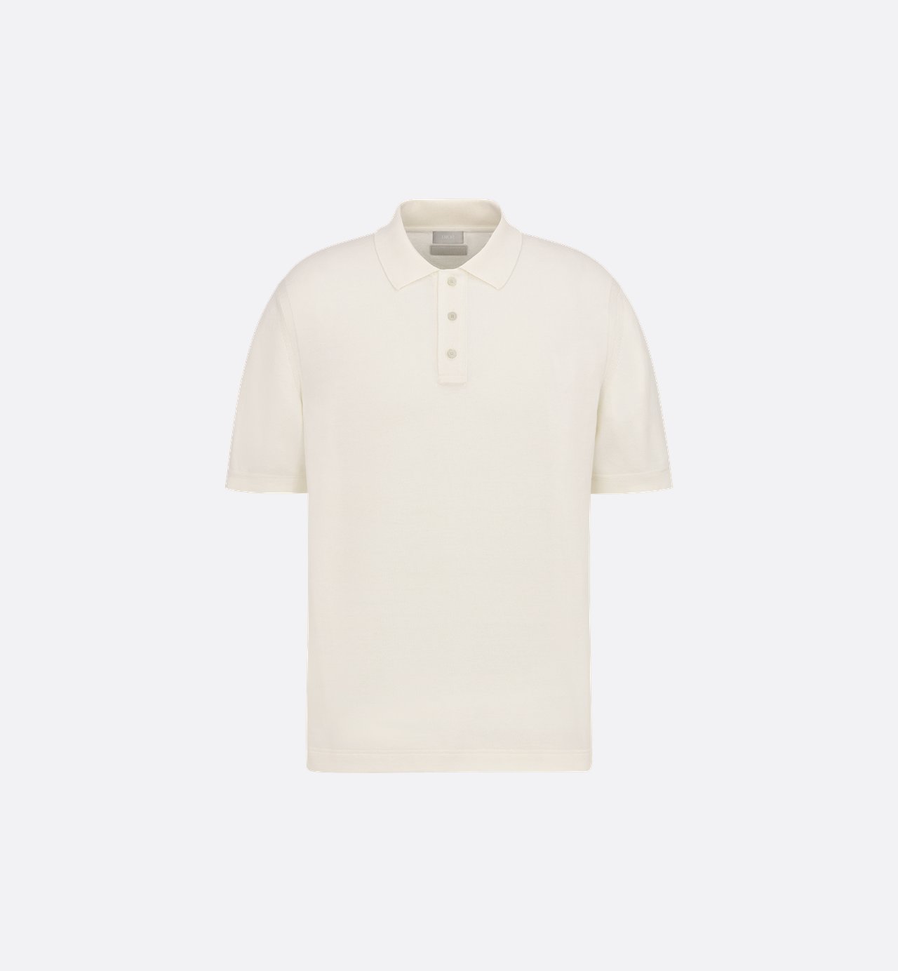 Icons Polo Shirt White Cotton Pique And Silk