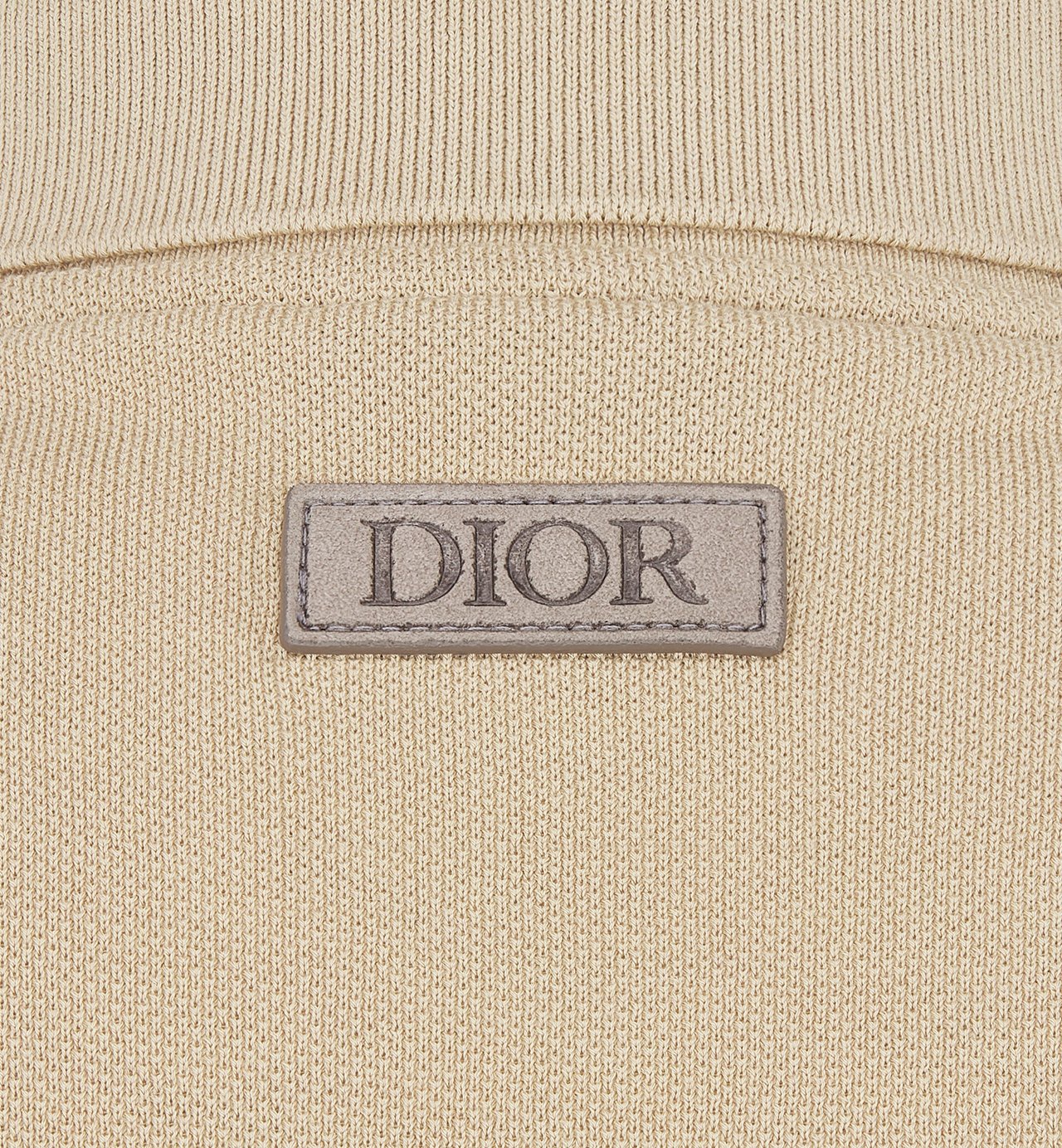 Icons Polo Shirt Beige Cotton And Silk Pique