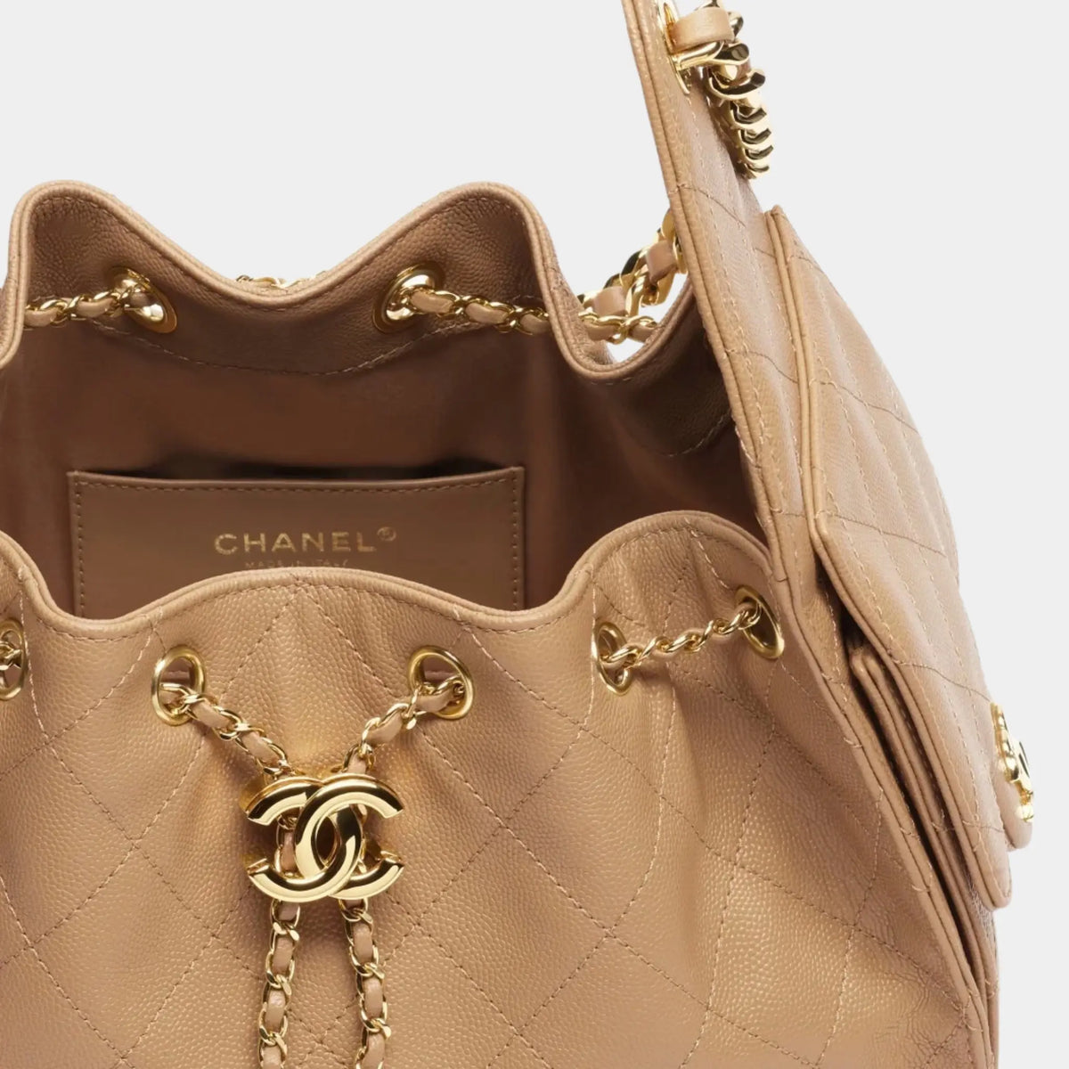 Chanel 25 Small Handbag Calfskin &amp; Gold-Tone Metal