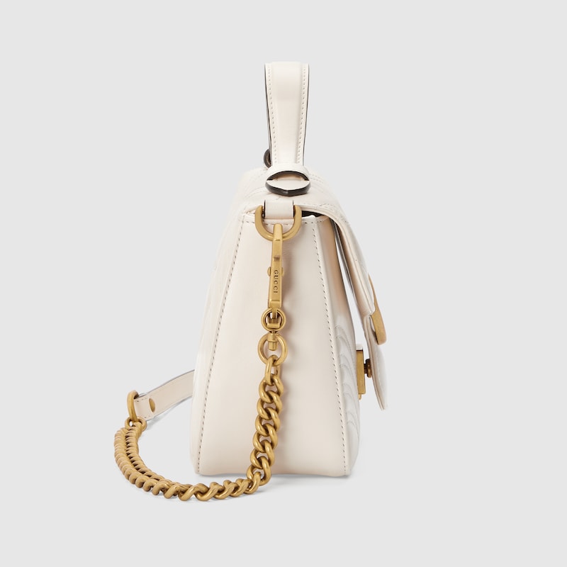 Gg marmont mini top handle bag white online