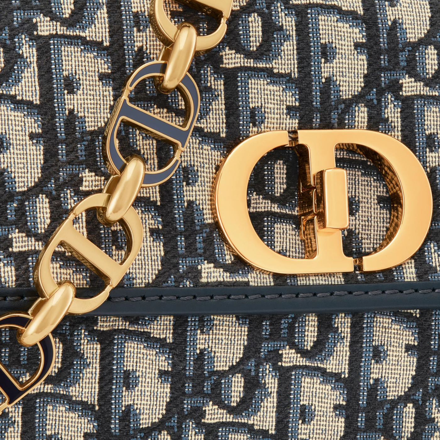 30 Montaigne Avenue Bag Blue Dior Oblique Jacquard