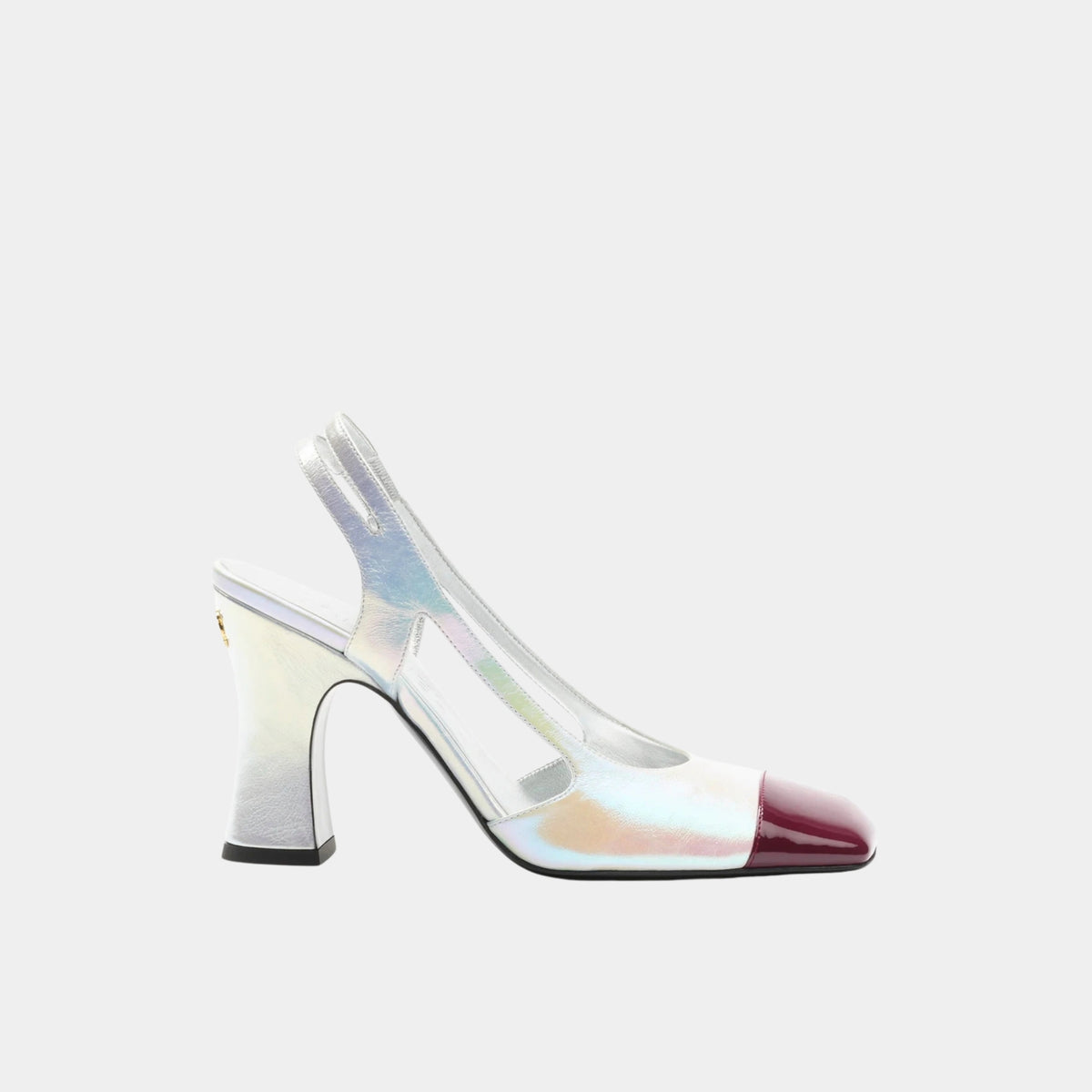 Slingbacks Laminated Leather &amp; Patent Calfskin