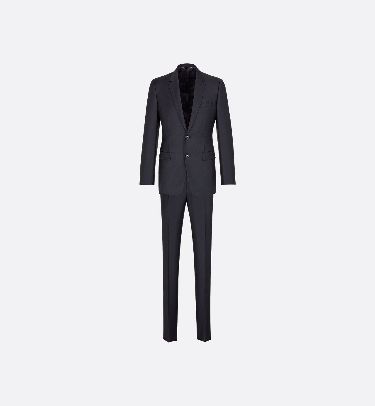 Classic Suit Navy Blue Virgin Wool Twill