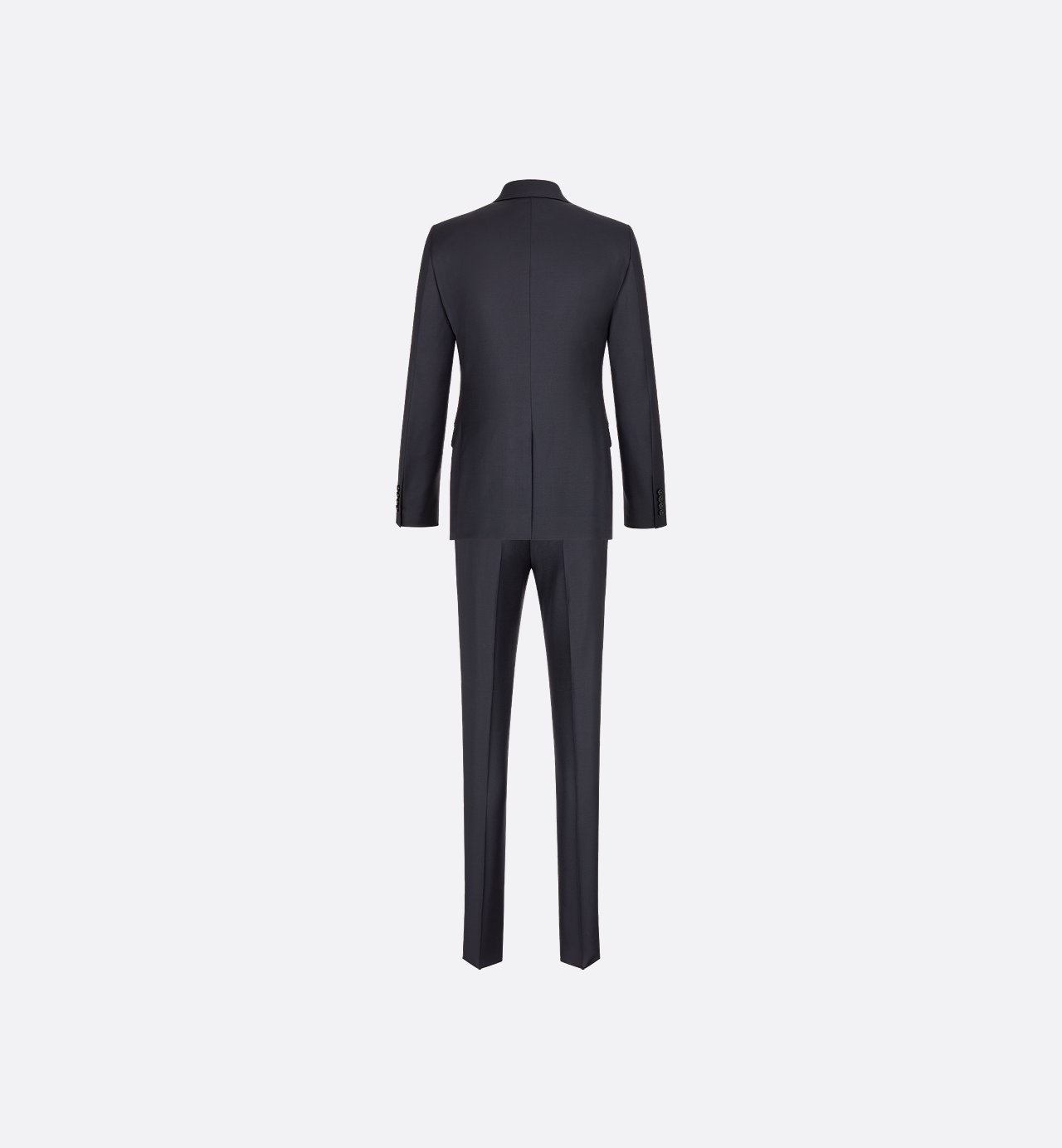 Classic Suit Navy Blue Virgin Wool Twill