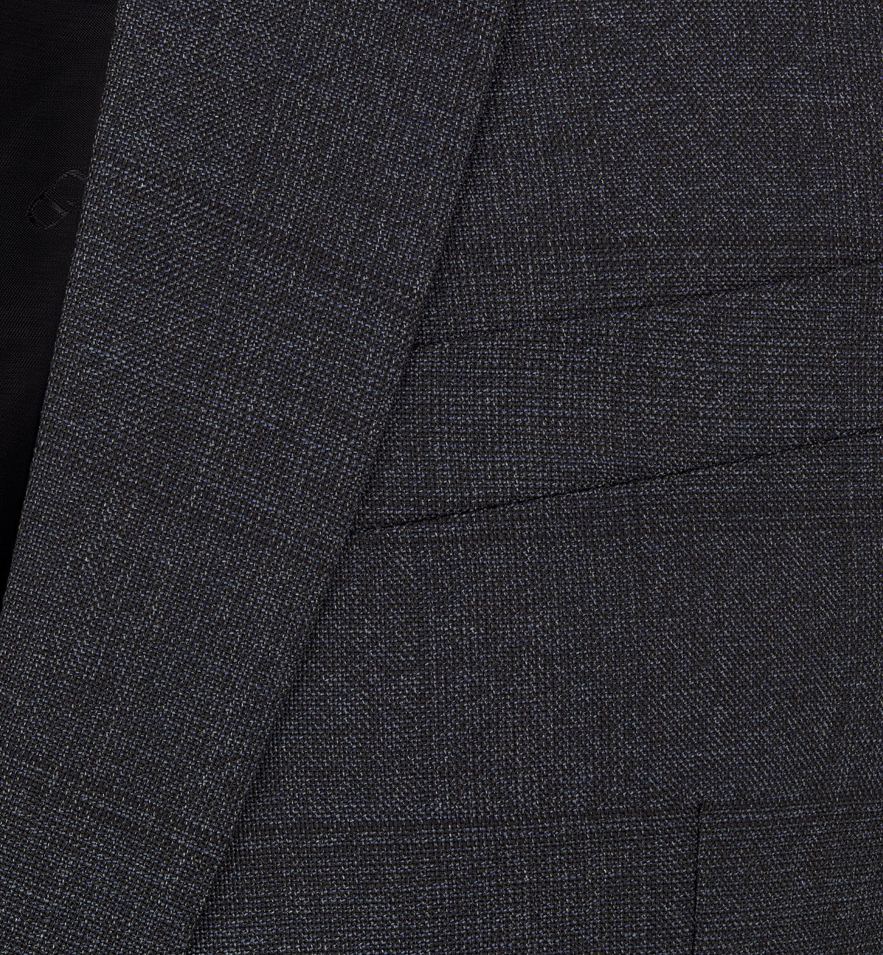 Classic Suit Blue Checkered Wool