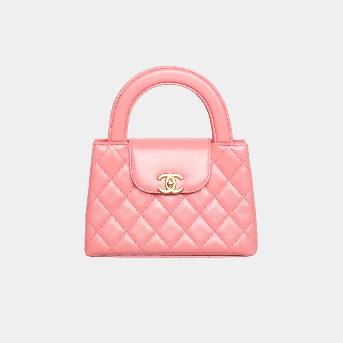 CHANEL SMALL CABAS - PINK CALFSKIN