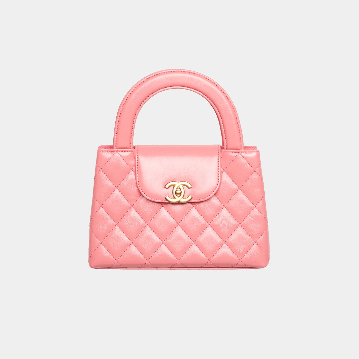 CHANEL SMALL CABAS - PINK CALFSKIN