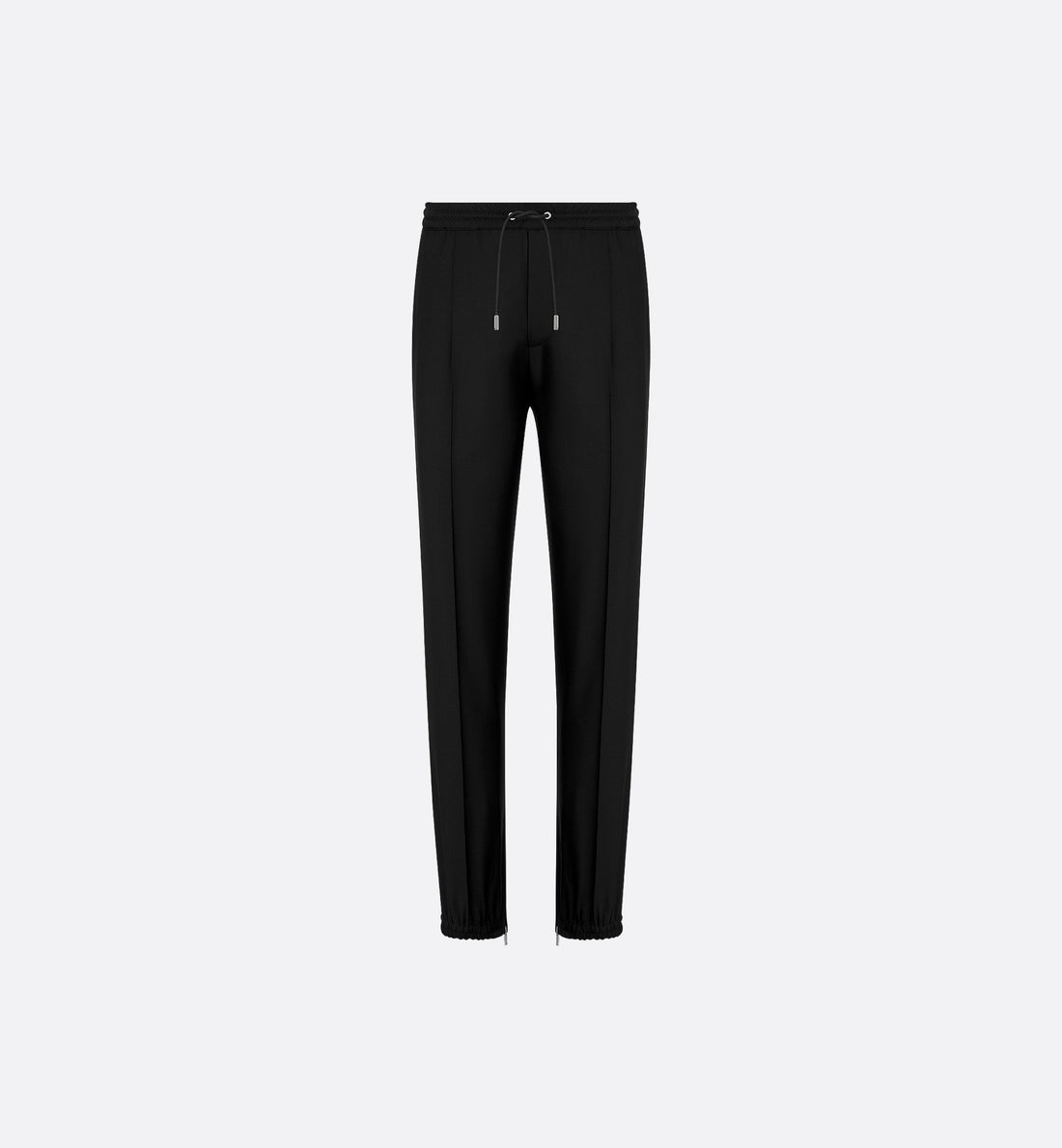 Tailored Track Pants Black Virgin Wool Twill