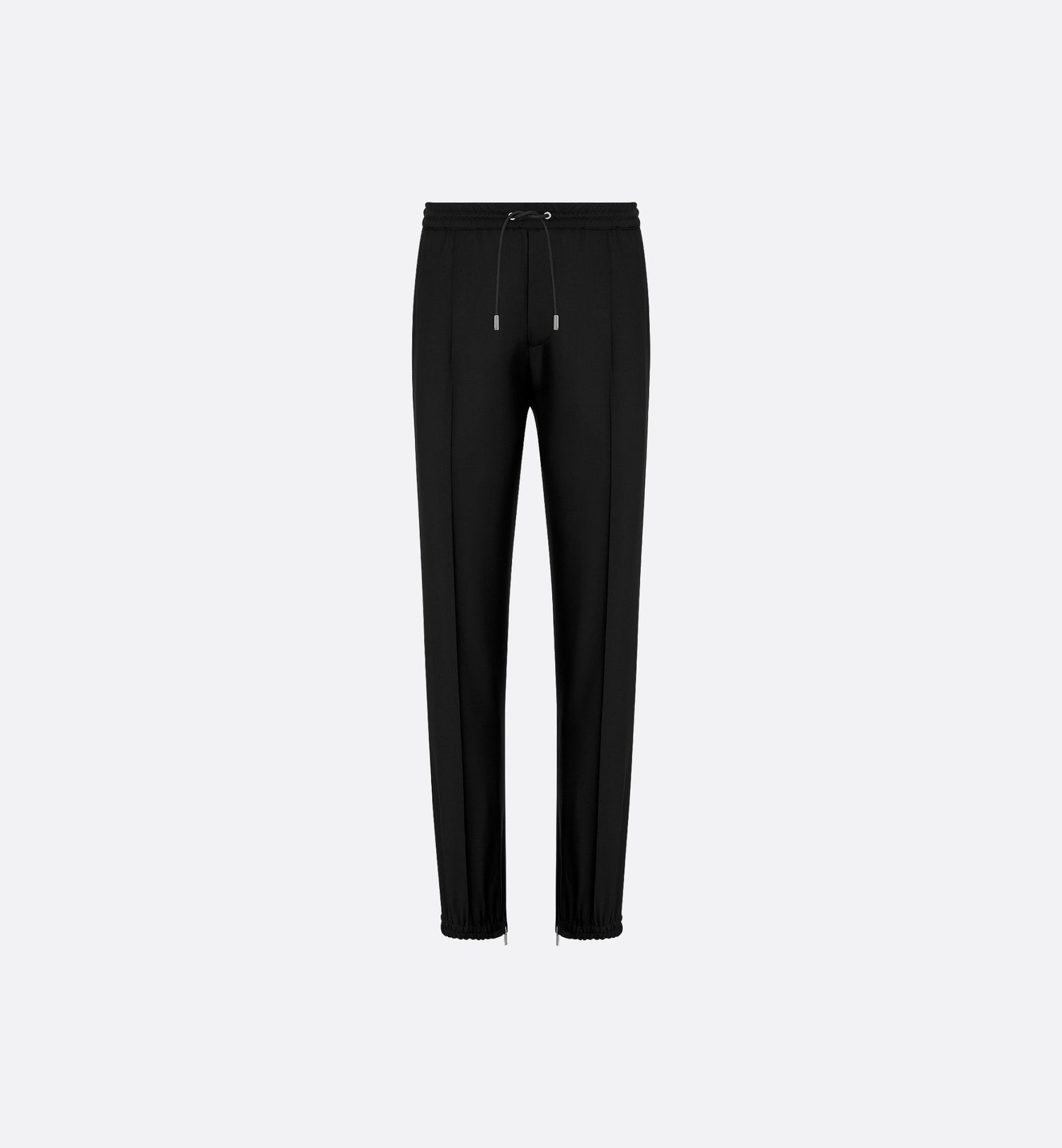 Tailored Track Pants Black Virgin Wool Twill