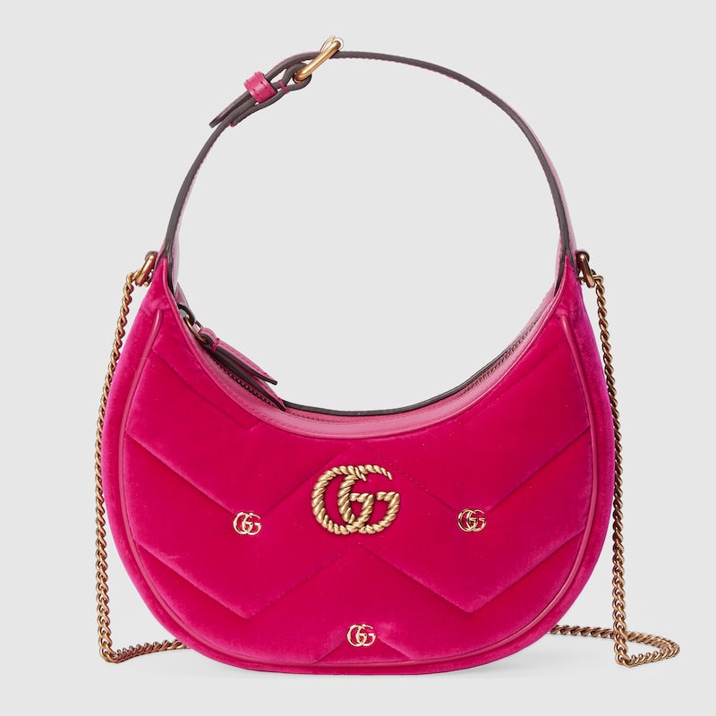 GG MARMONT HALF-MOON-SHAPED MINI BAG