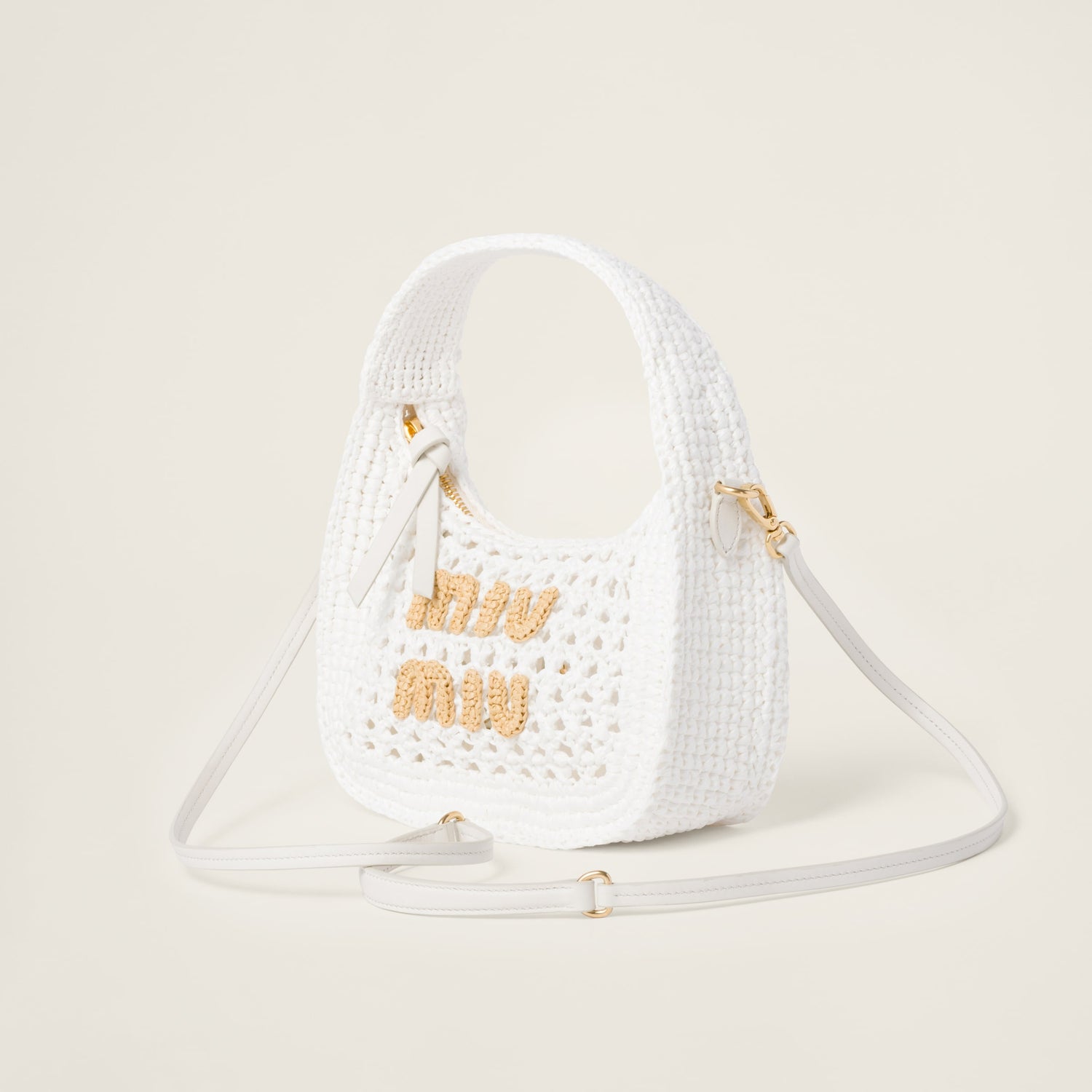 Wander woven fabric hobo bag