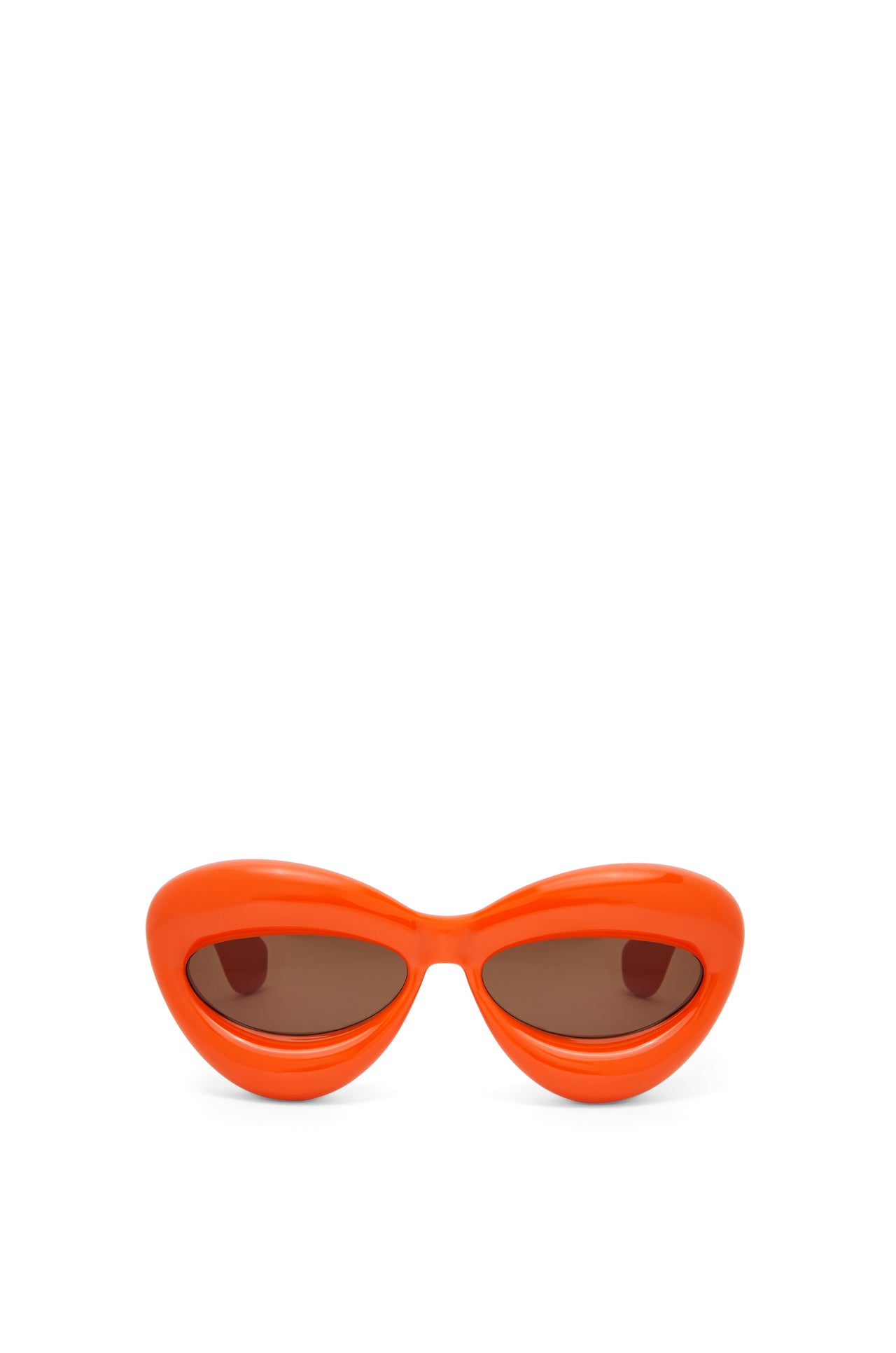 Inflated cateye sunglasses in nylon