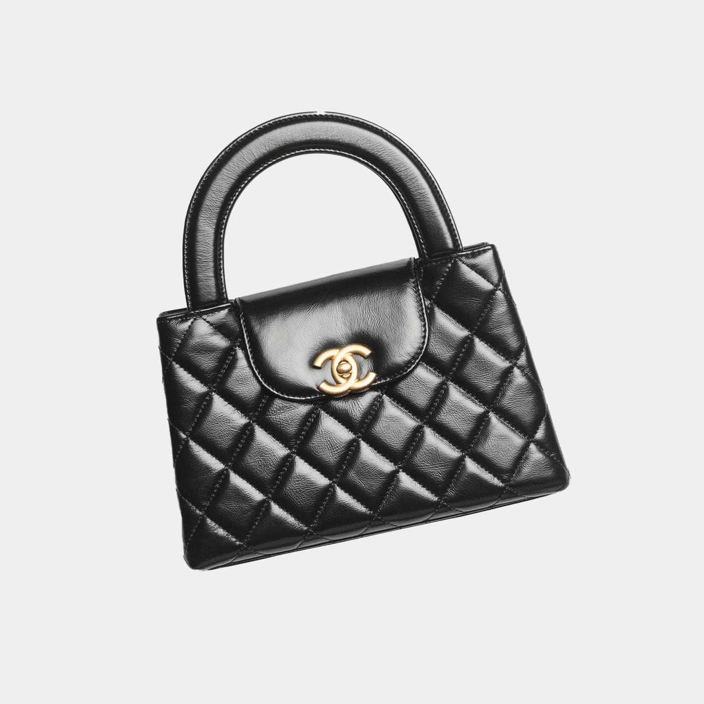 CHANEL SMALL CABAS - BLACK CALFSKIN