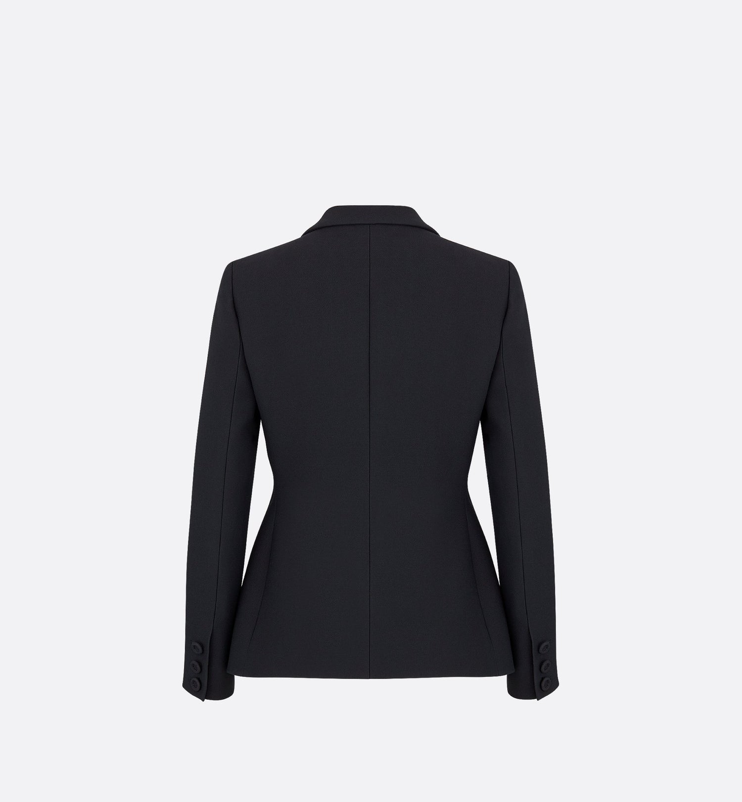 30 Montaigne Bar Jacket Black Single-Breasted Wool And Silk