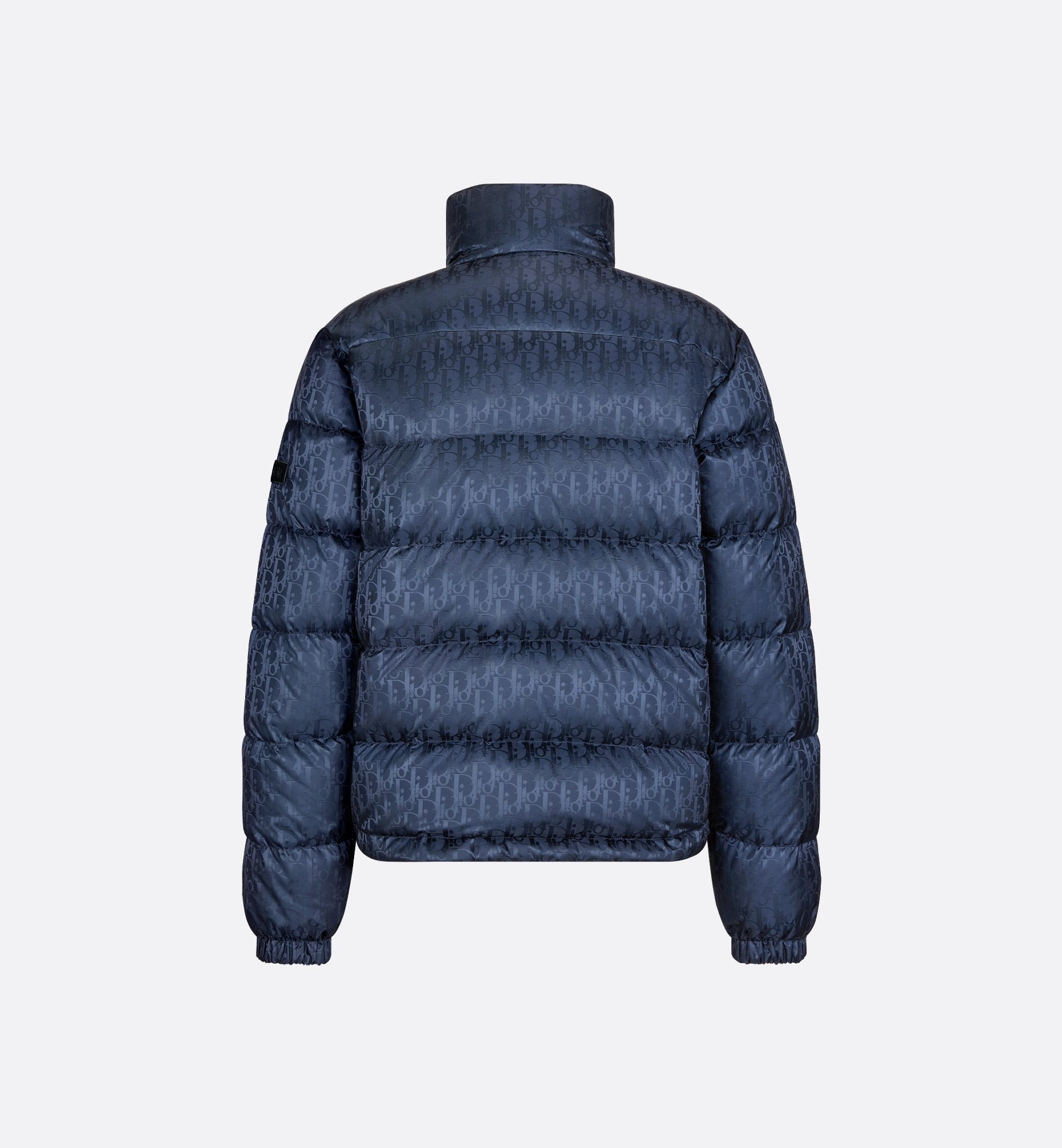 Dior oblique puffer jacket blue sale