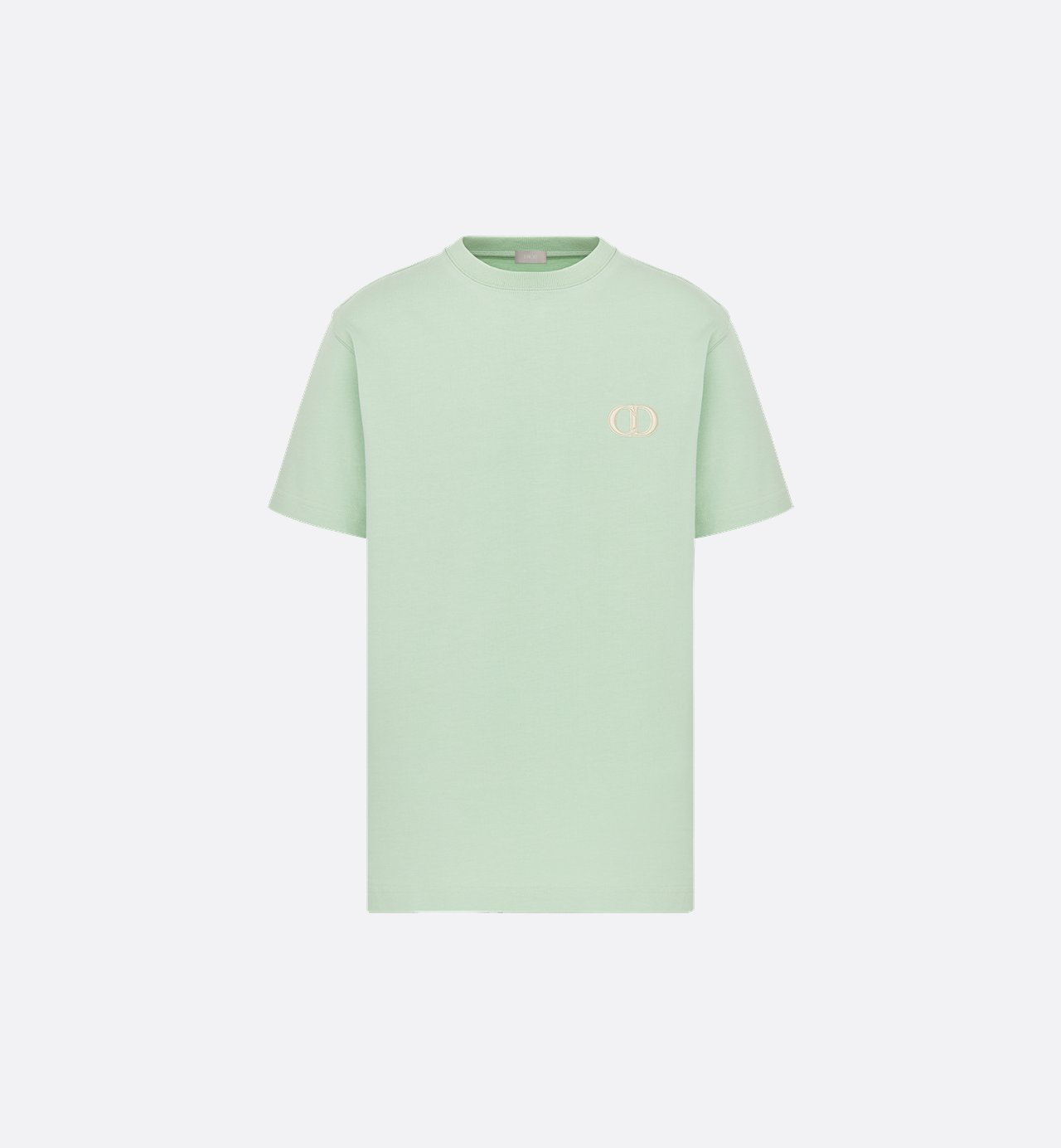 Cd Icon T-Shirt Relaxed Fit Light Green Cotton Jersey