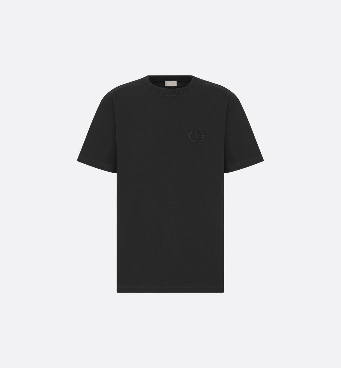 Cd Icon Relaxed-Fit T-Shirt Black Cotton Jersey