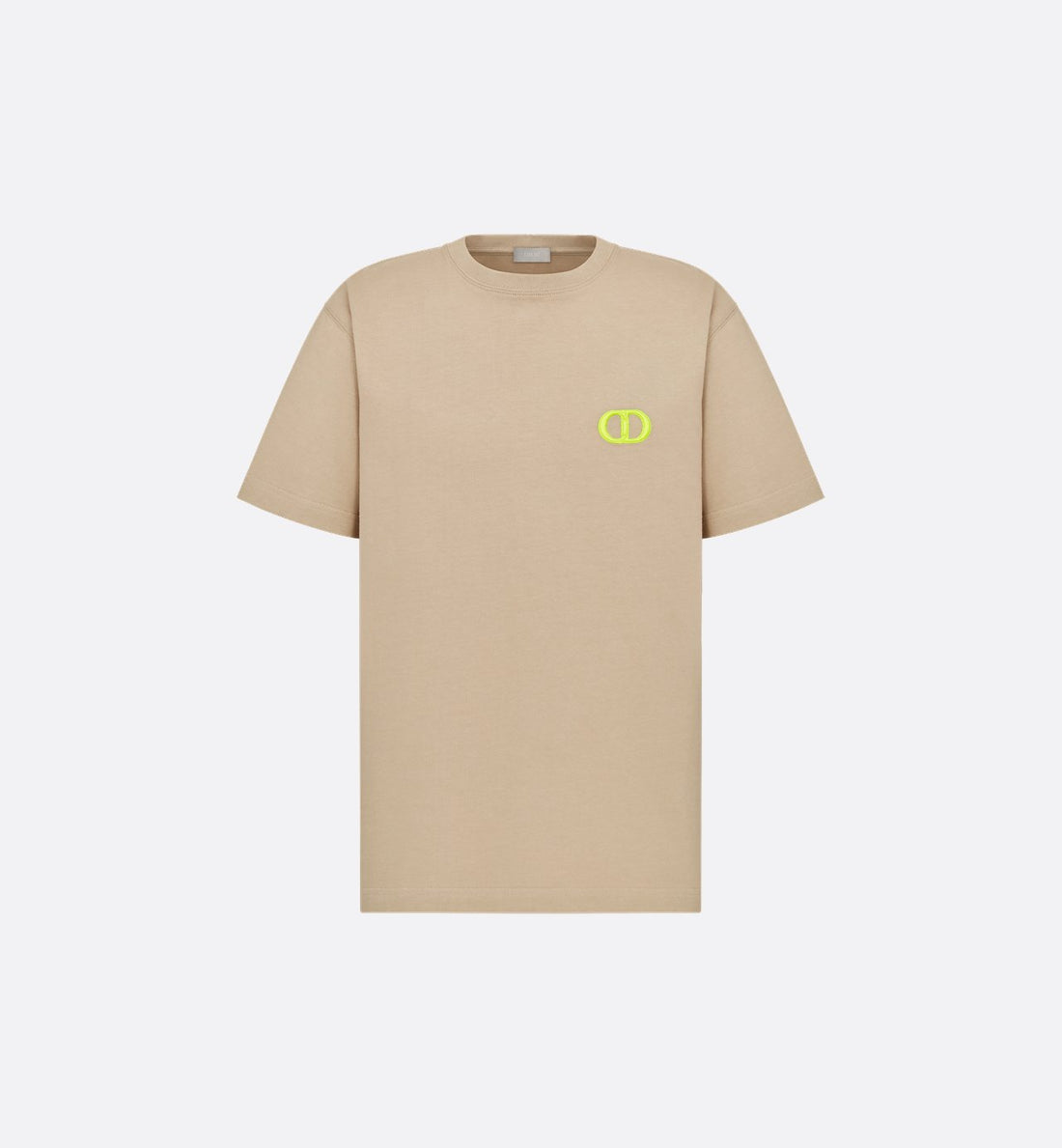 Cd Icon T-Shirt Relaxed Fit Beige Cotton Jersey