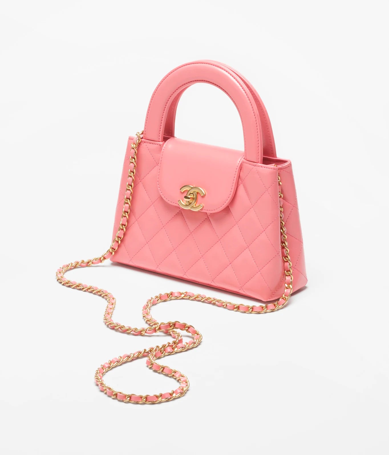 CHANEL SMALL CABAS - PINK CALFSKIN