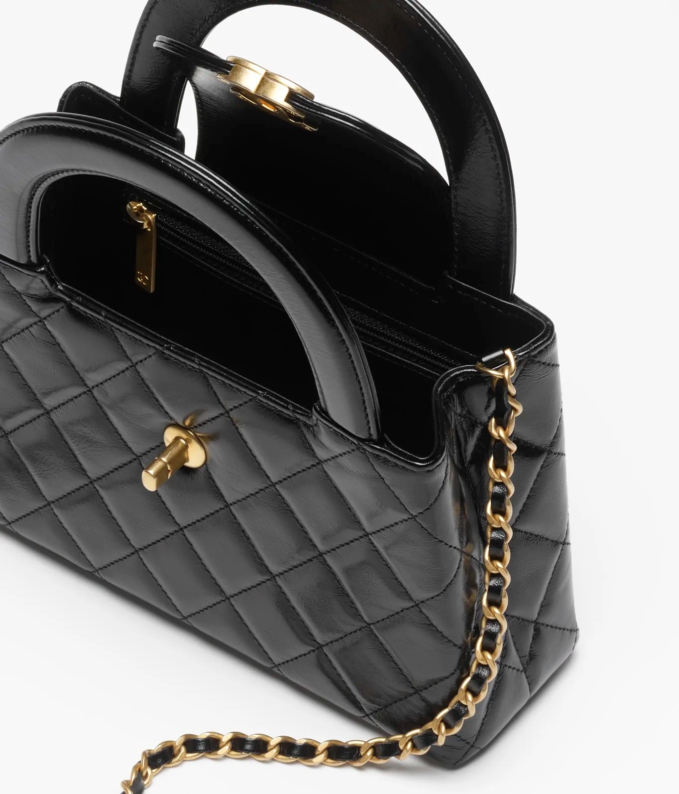 CHANEL SMALL CABAS - BLACK CALFSKIN