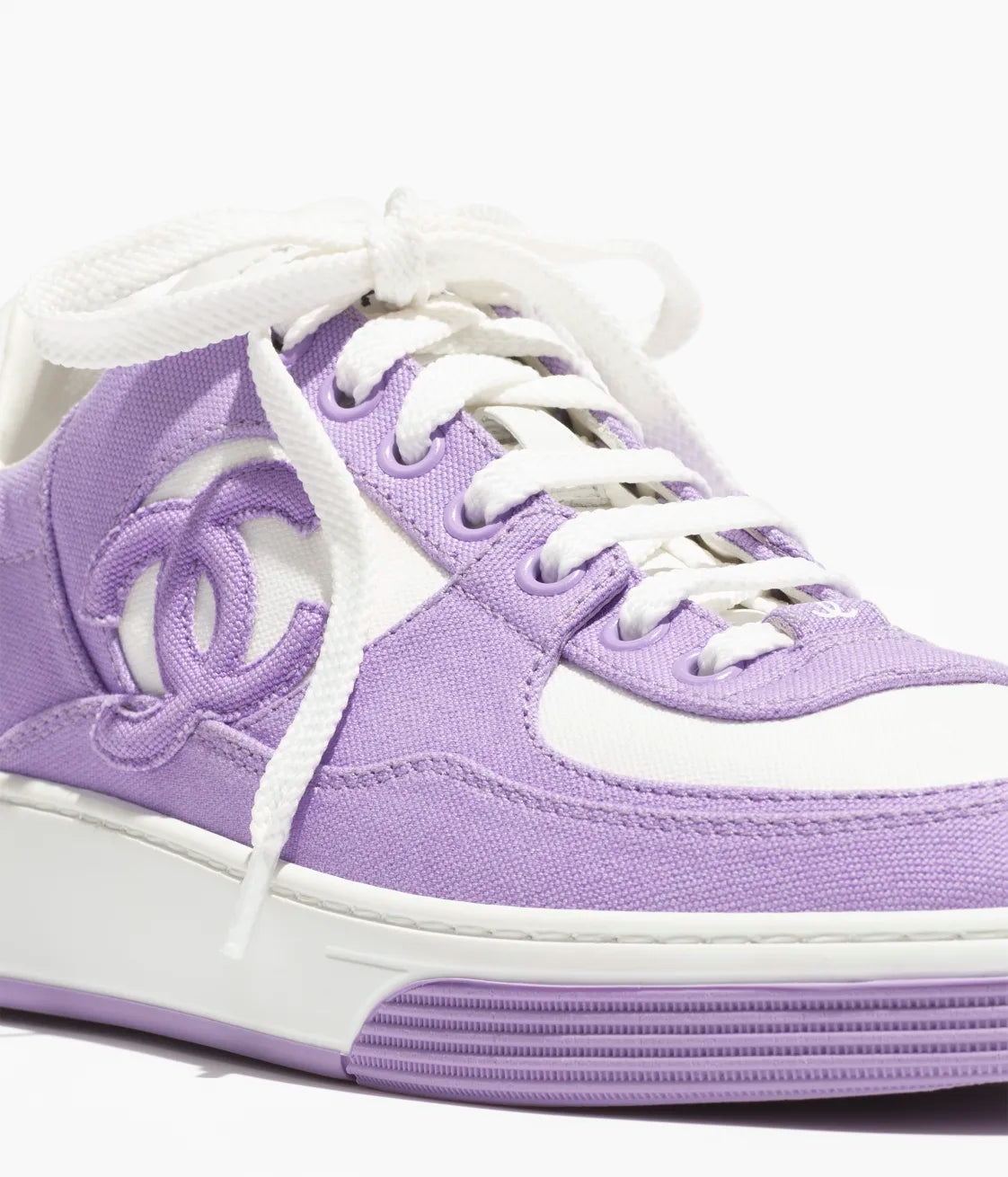 Trainers - Cotton Purple &amp; White