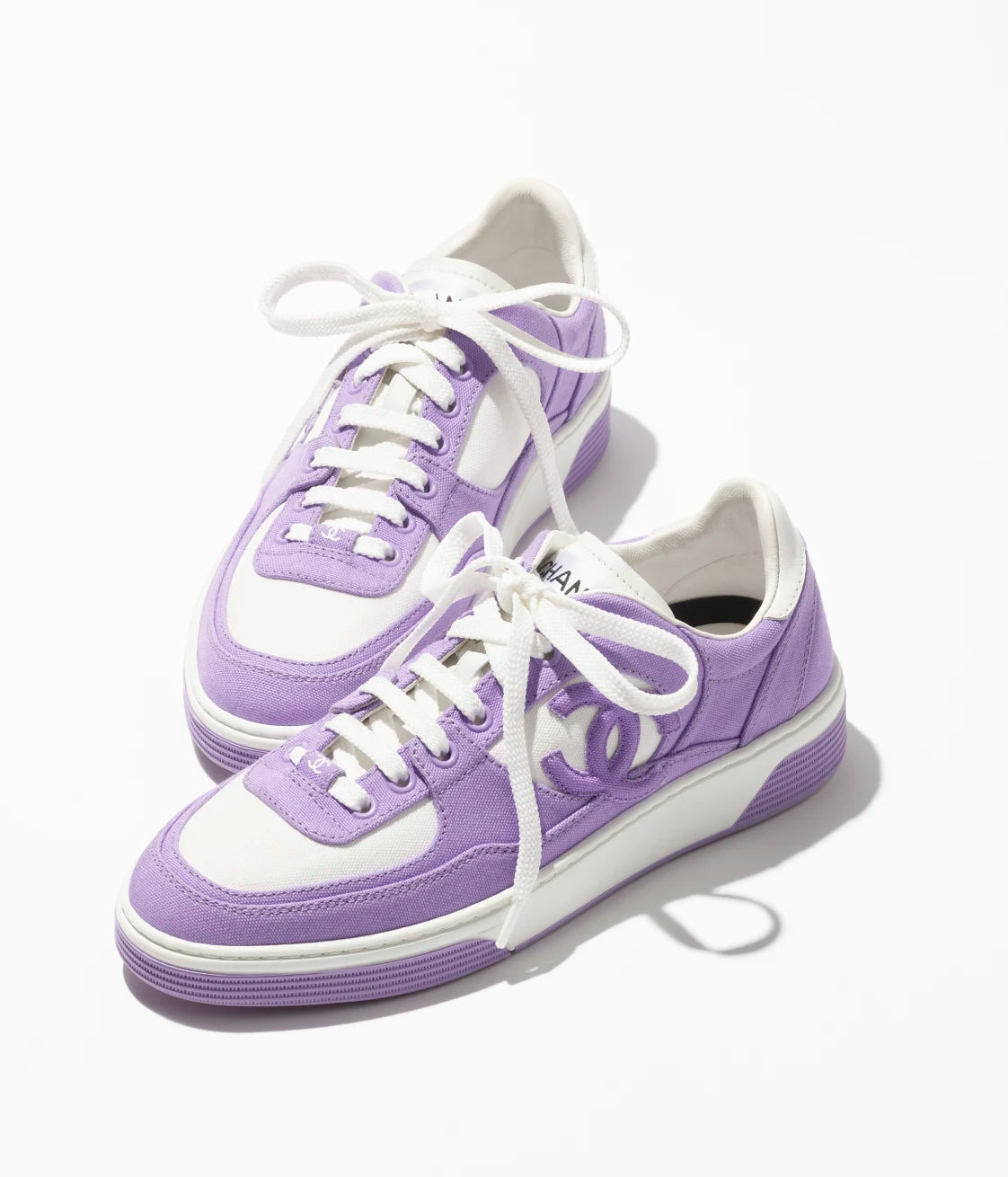 Trainers - Cotton Purple &amp; White