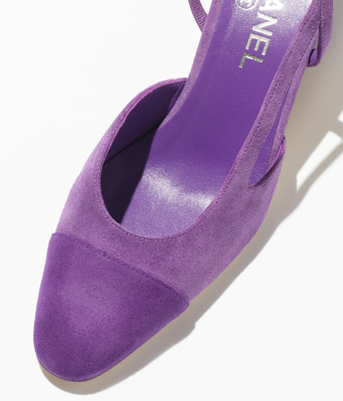 Slingback - Suede Calfskin Purple &amp; Dark Purple