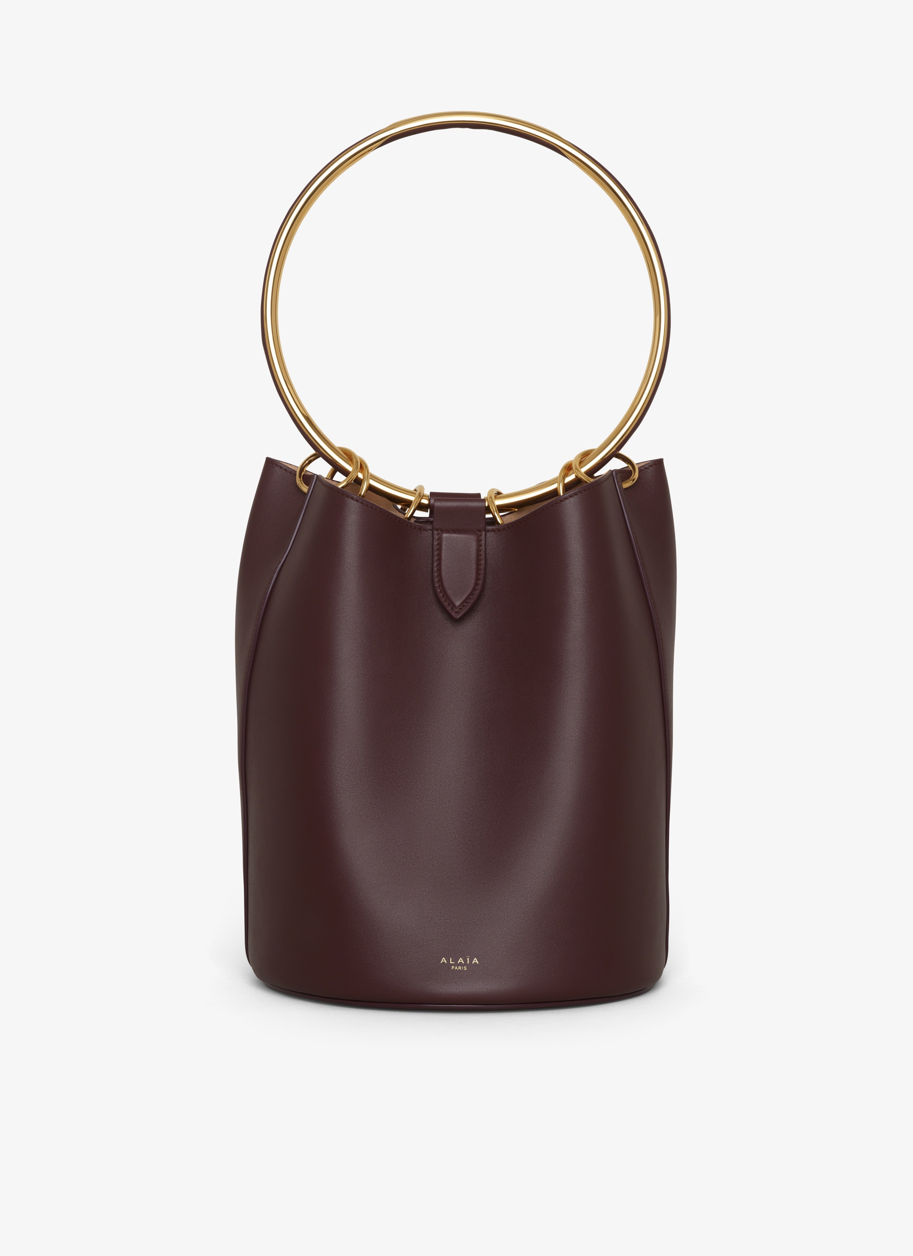 Ring Large Bucket Bag In Calfskin