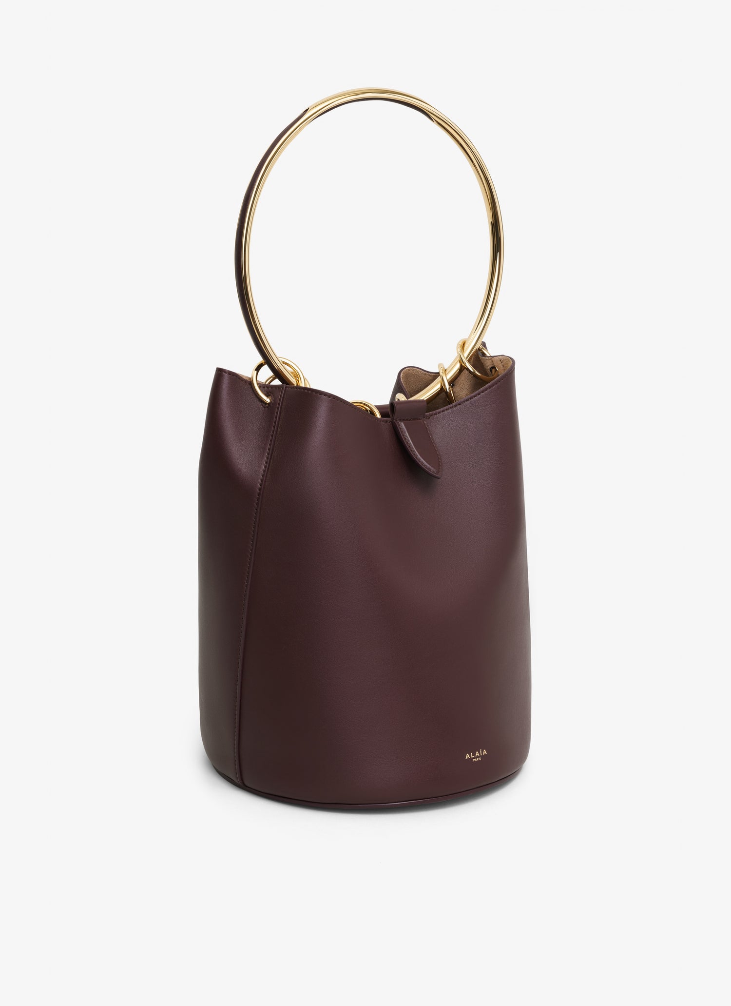 Ring Large Bucket Bag In Calfskin