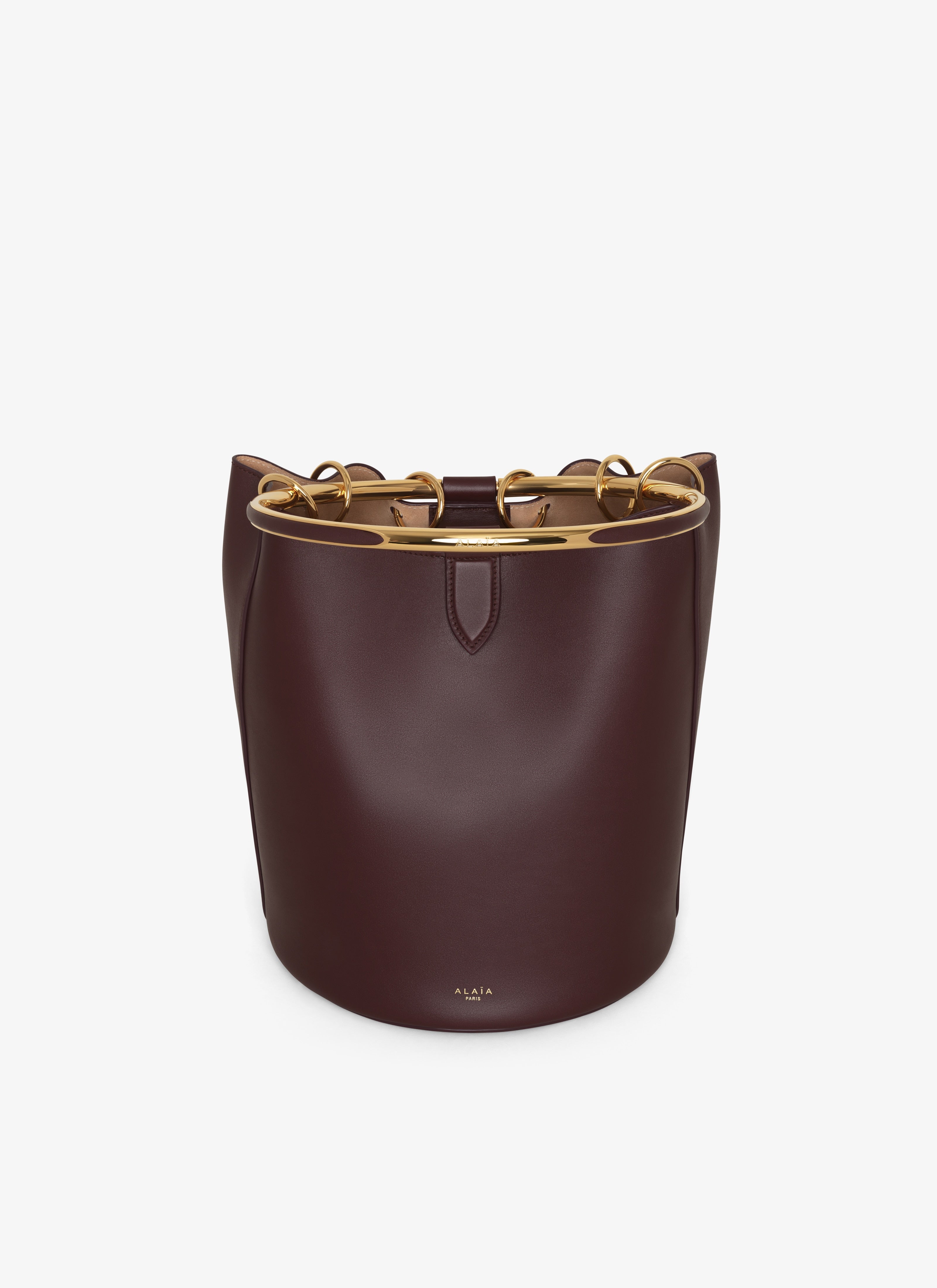 Ring Large Bucket Bag In Calfskin