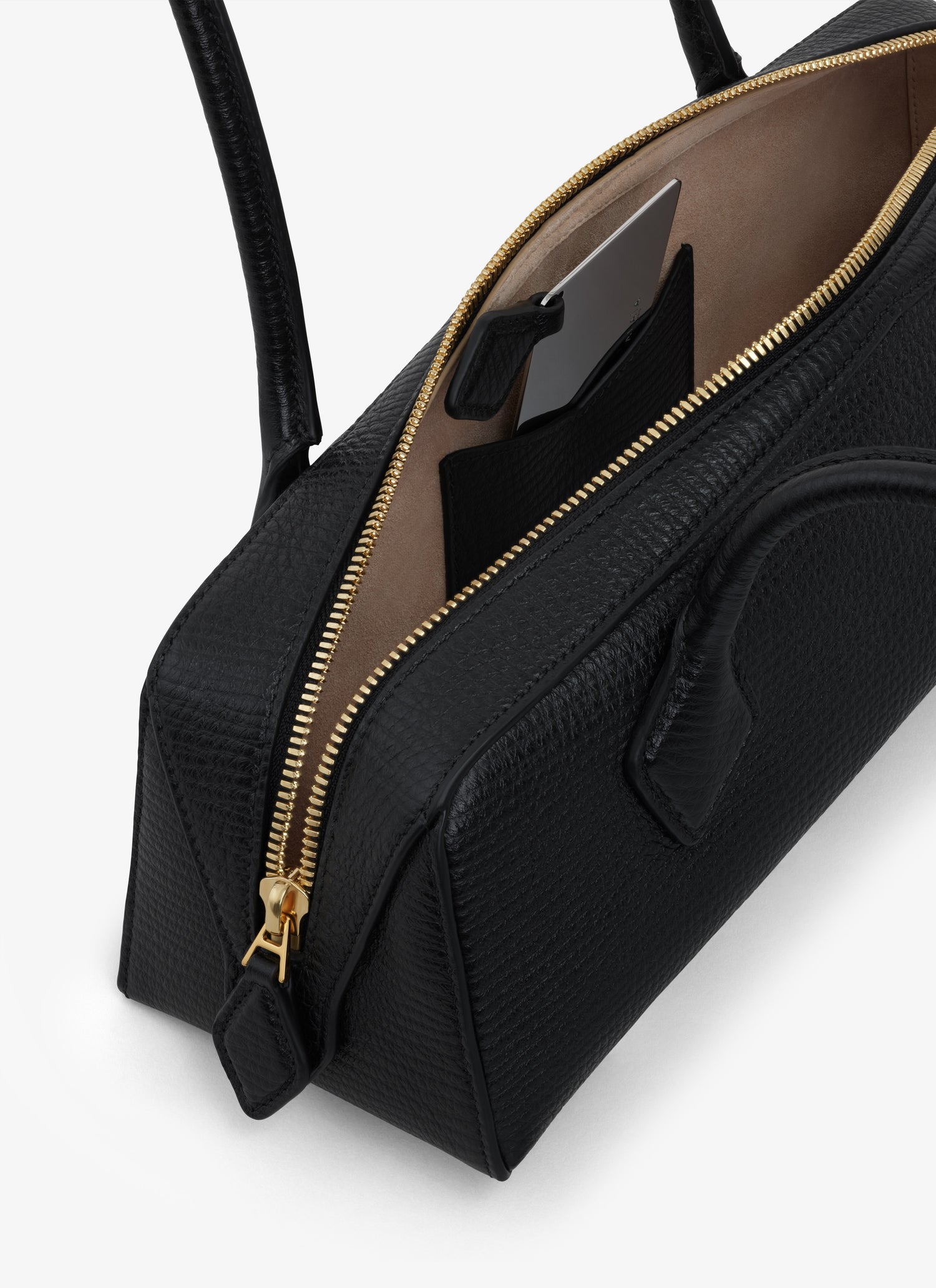 Le Teckel Medium Bag In Grained Calfskin