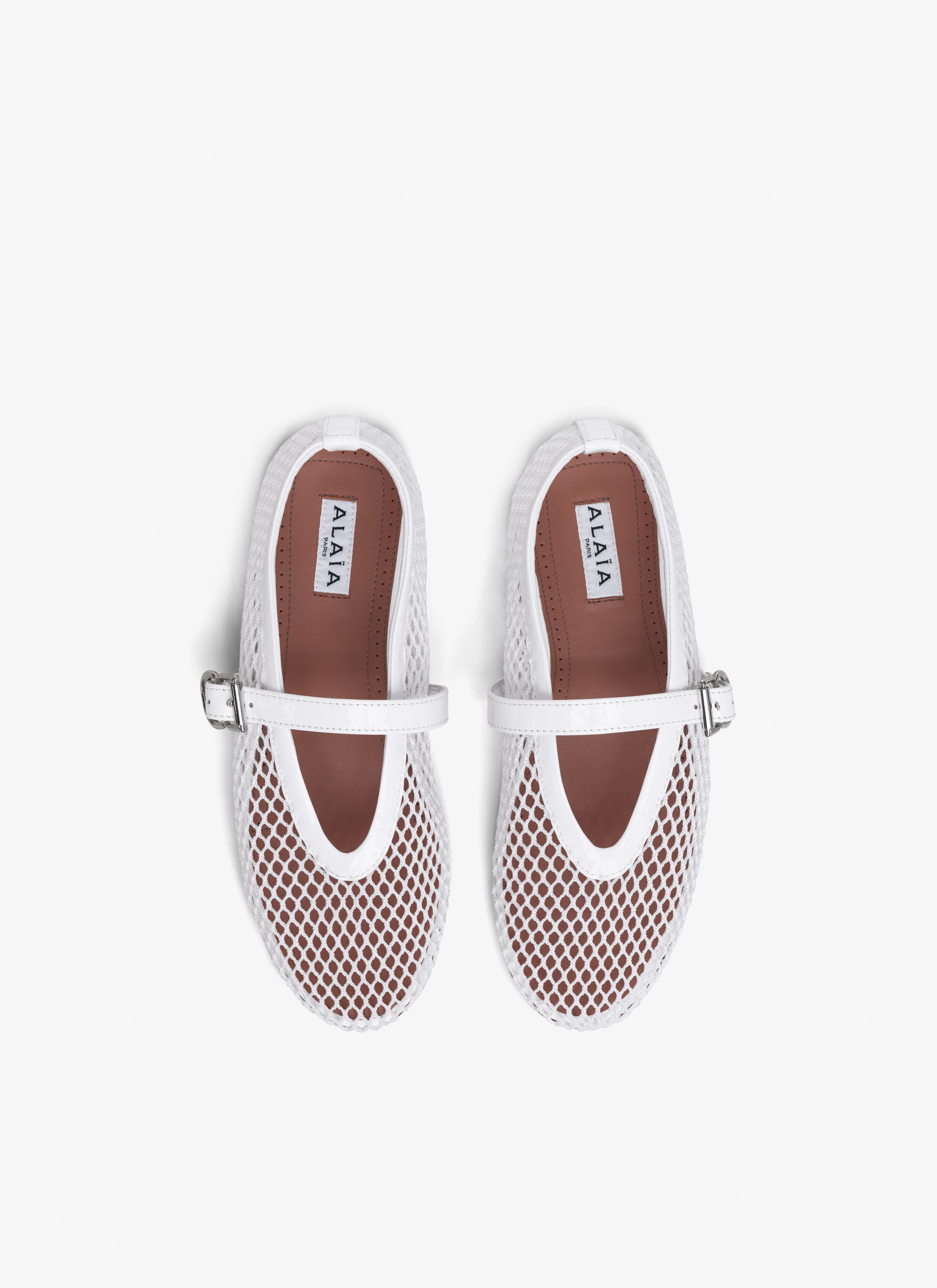 Ballet Flats In Fishnet