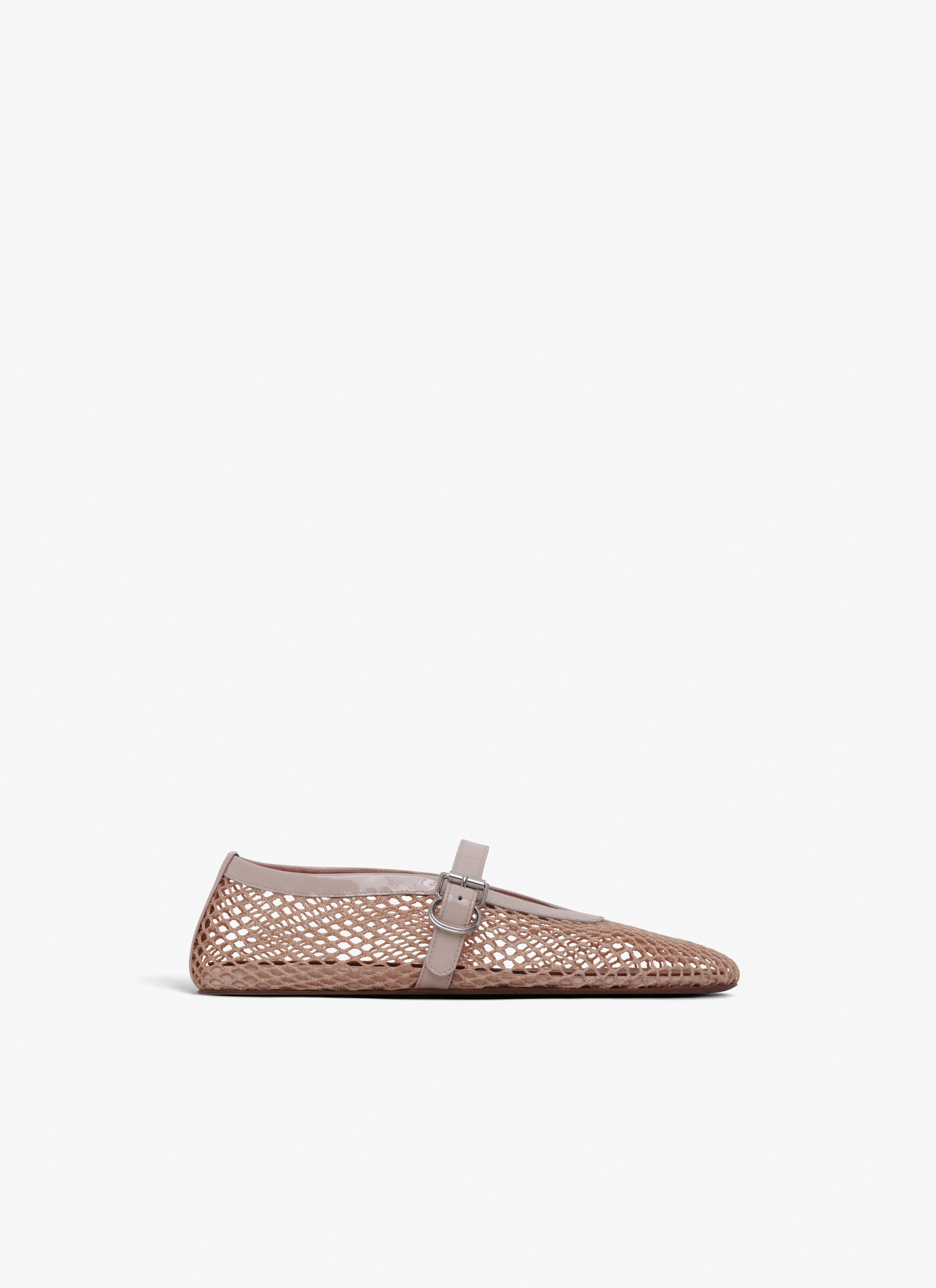 Ballet Flats In Fishnet