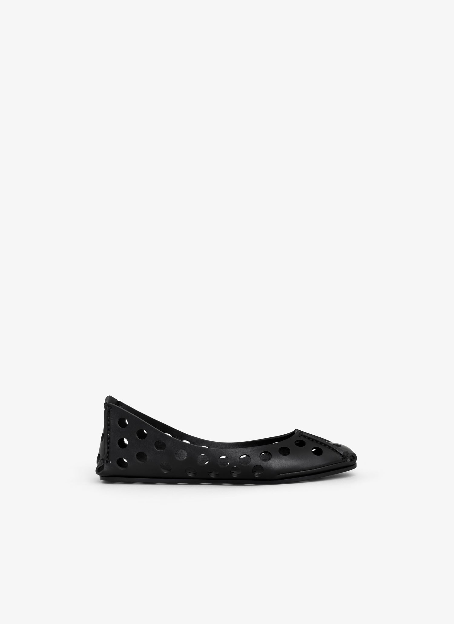 Perfo Ballet Flats In Calfskin