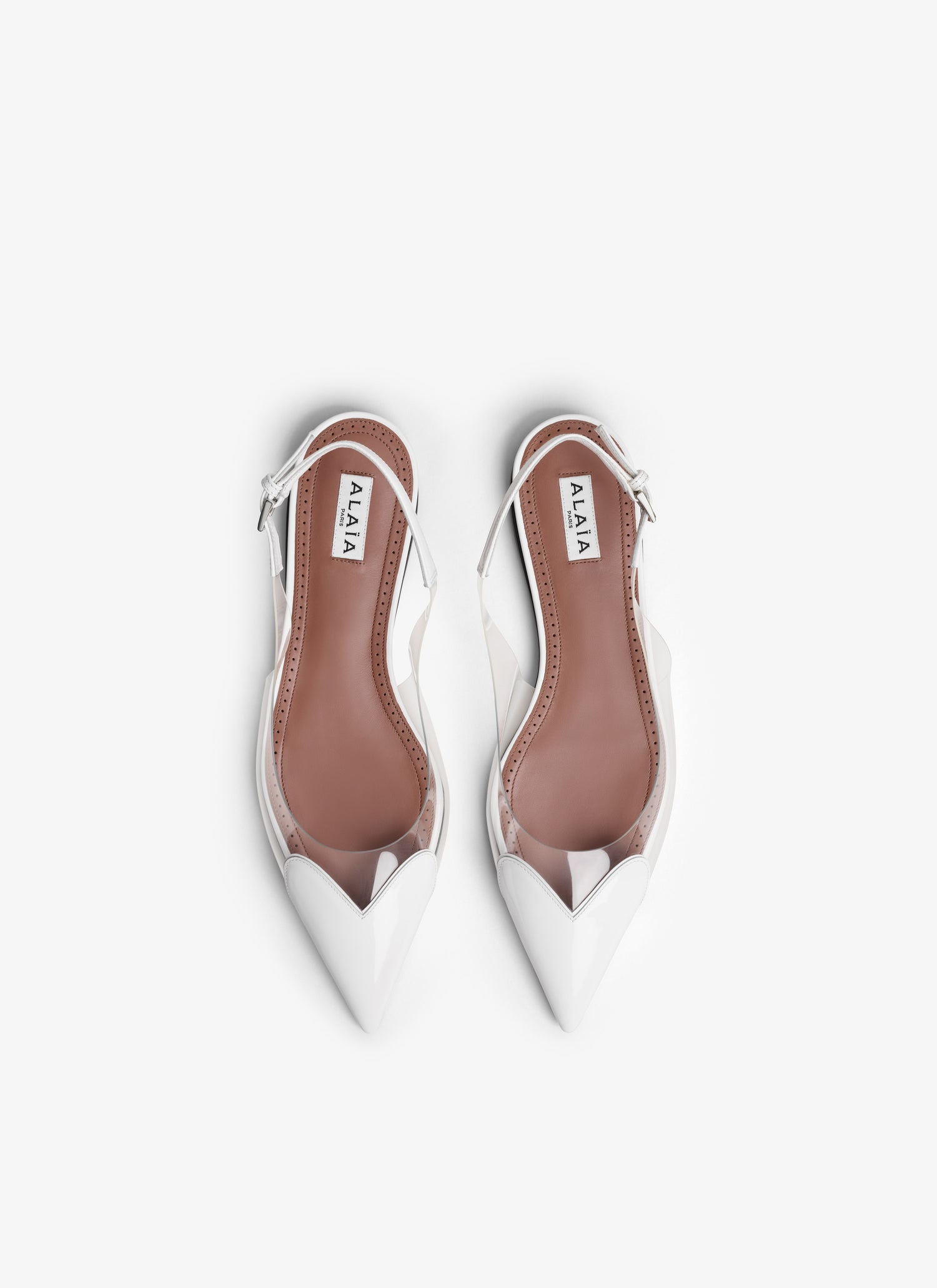 Le Cœur Flat Slingbacks In Patent Calfskin