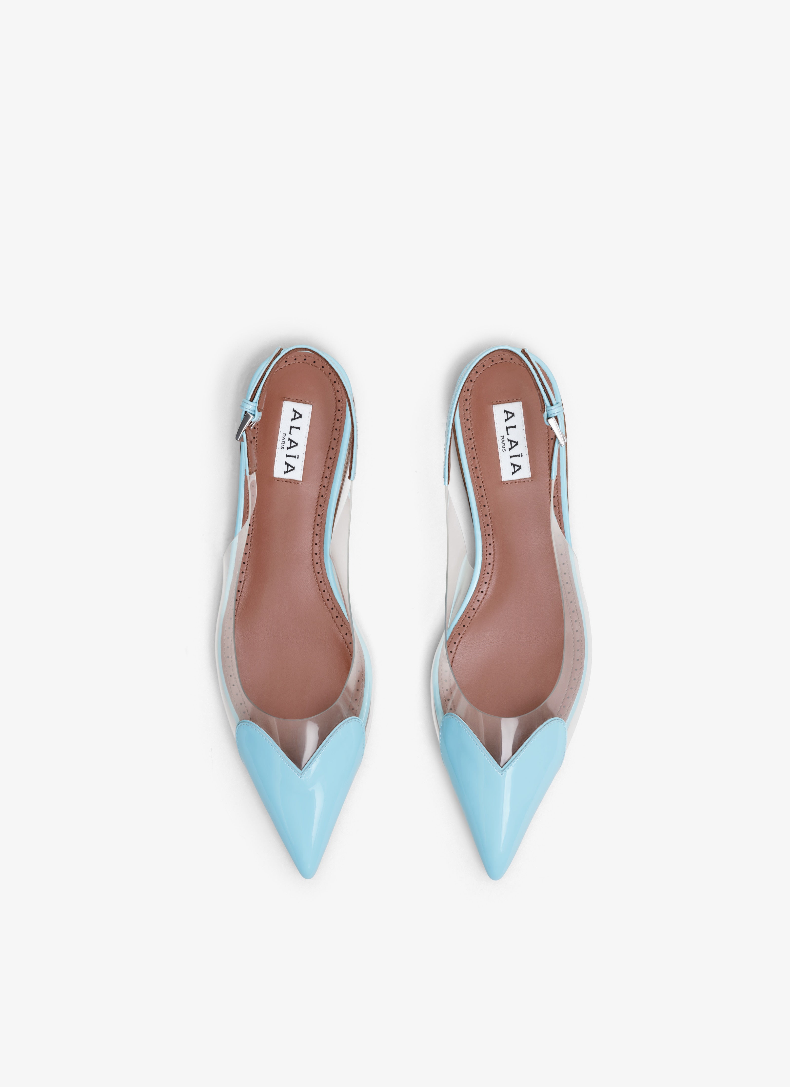 Le Cœur Flat Slingbacks In Patent Calfskin