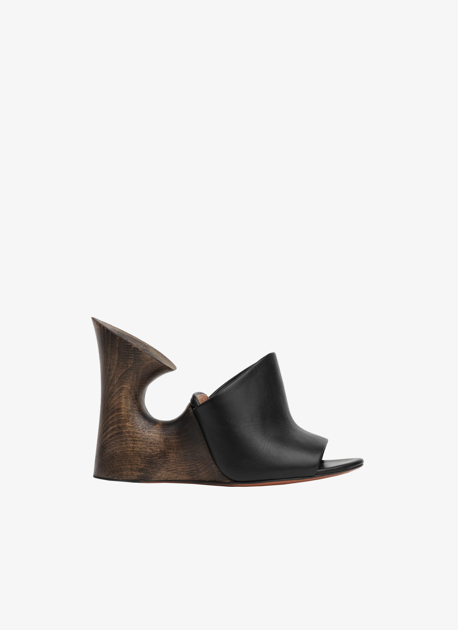 La Sculpture Mules In Calfskin And Wood