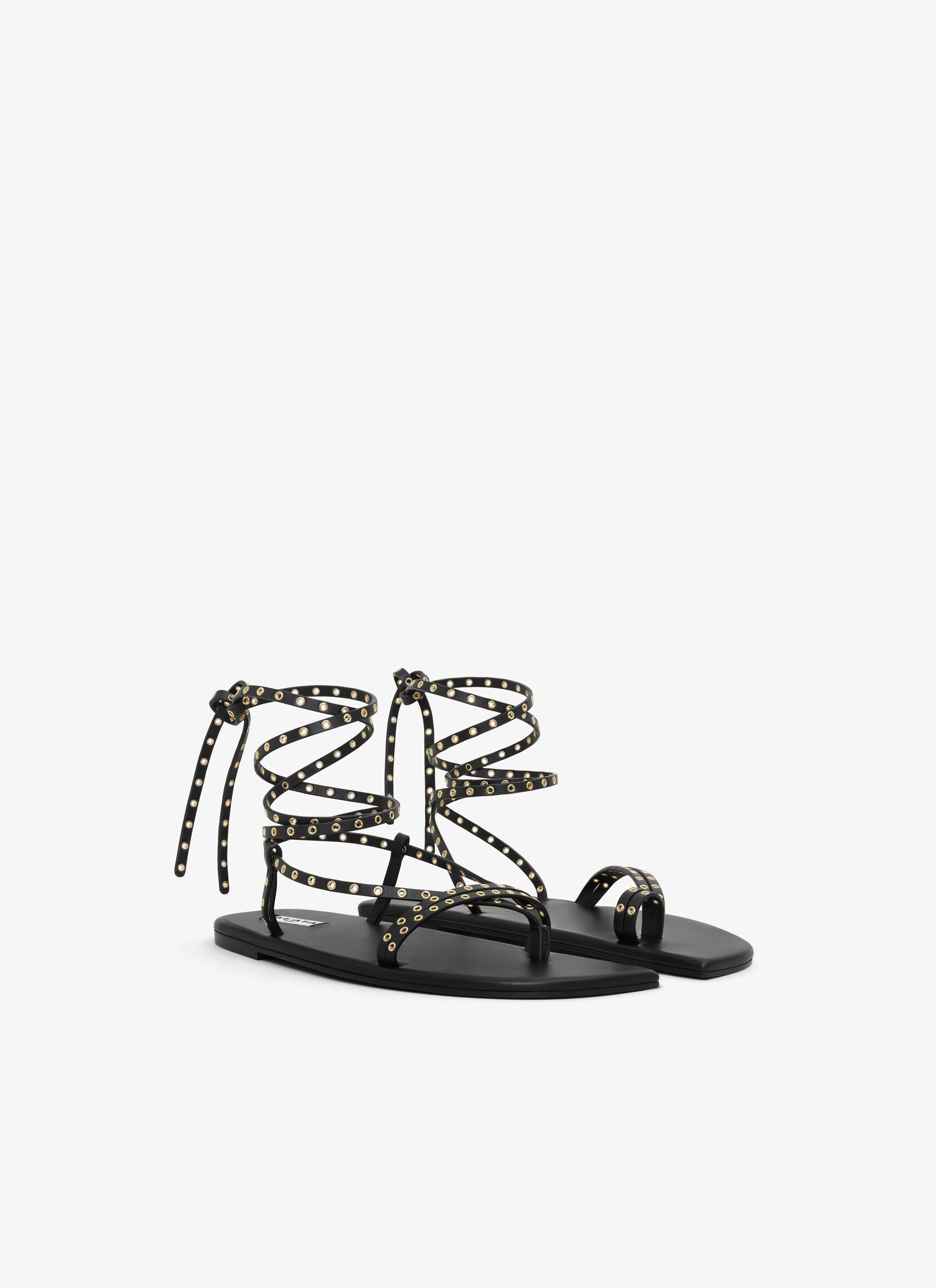 Marsa Flat Sandals In Calfskin