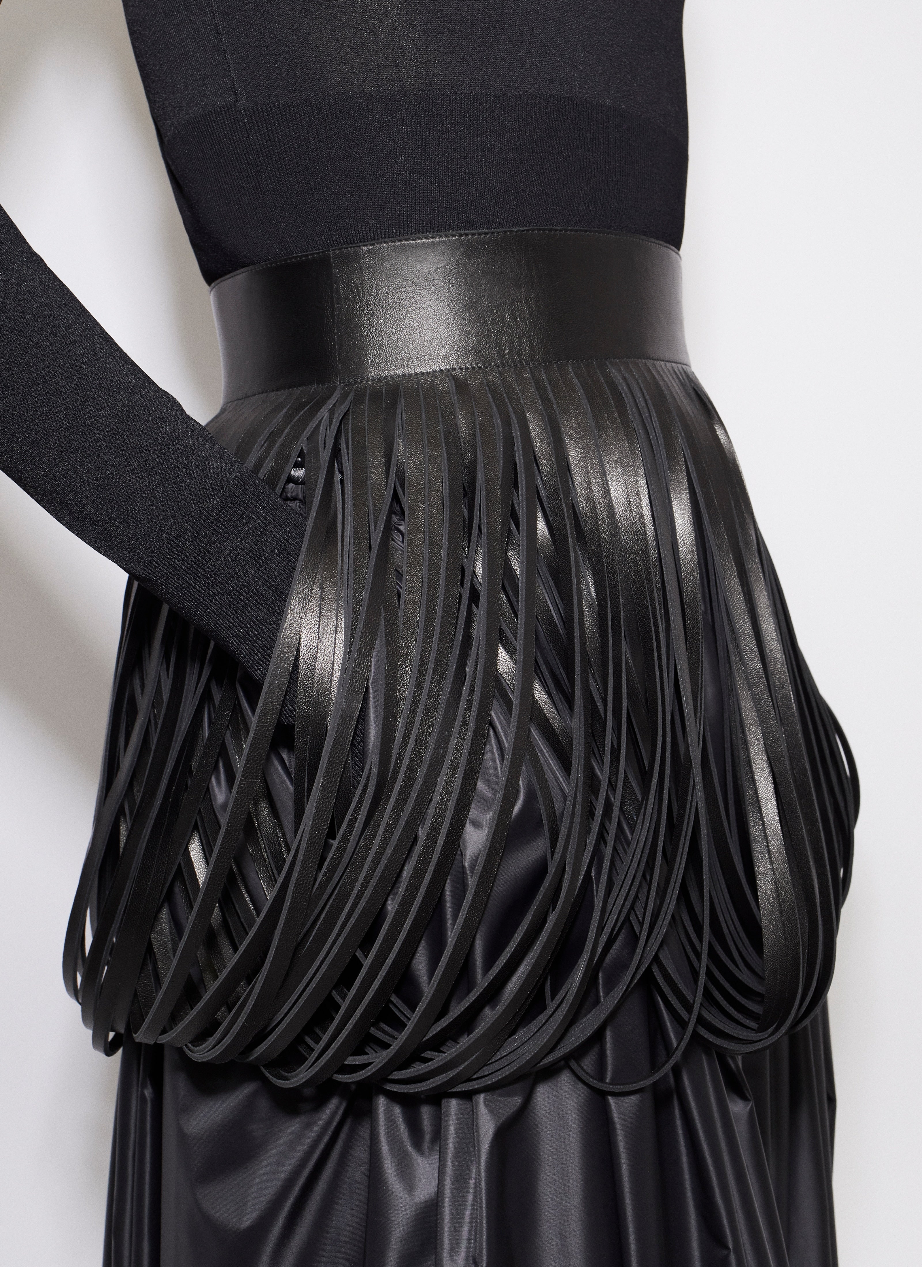 Fringed Leather Belt