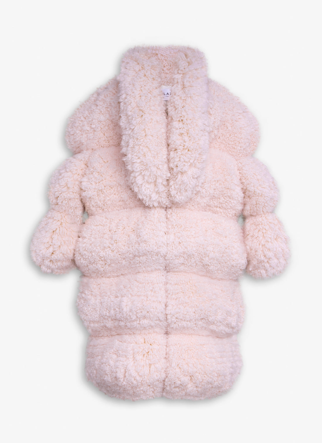 Bubble Coat In Knitted Fur