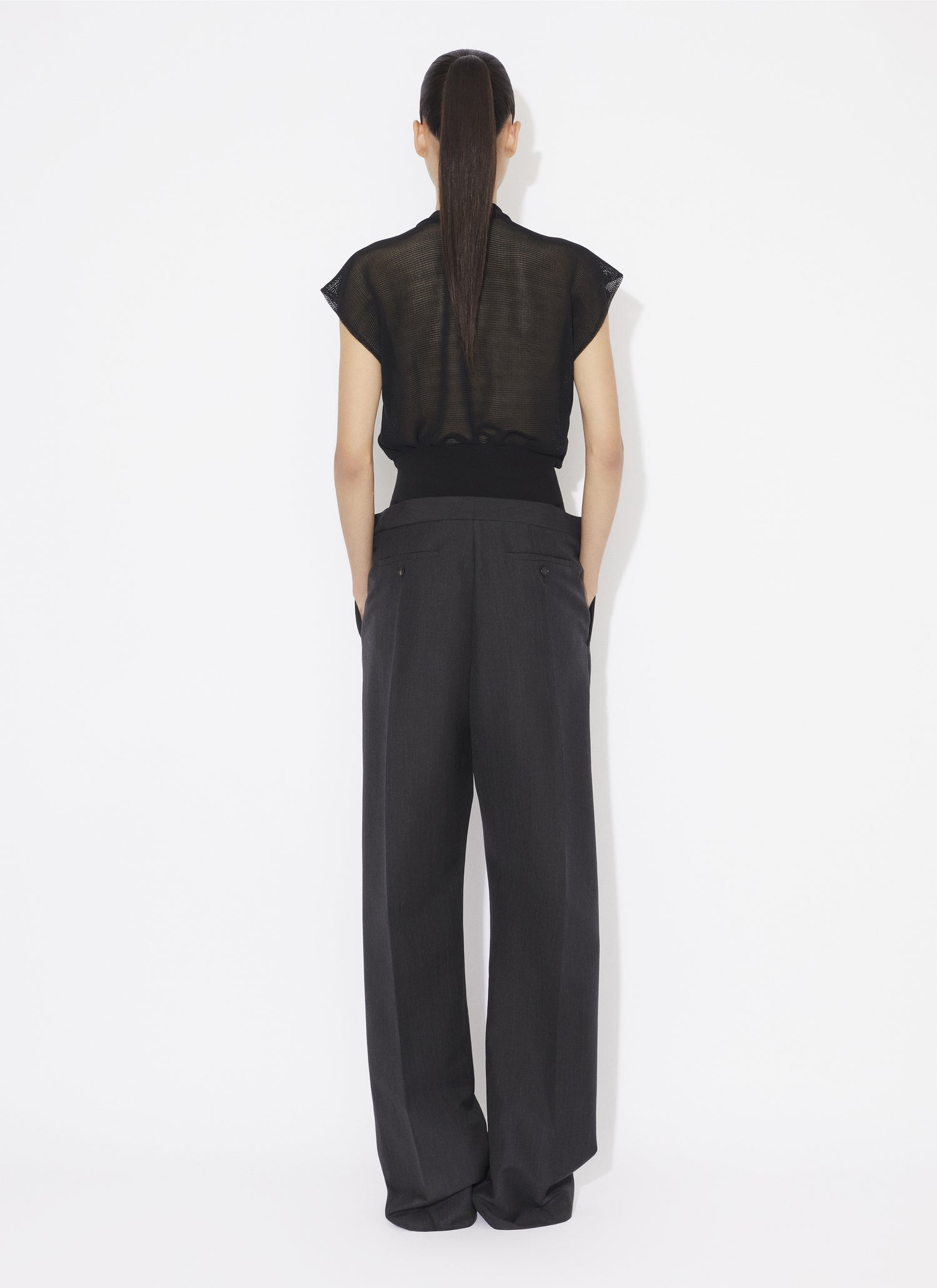 Tailored Trousers With Knit Band