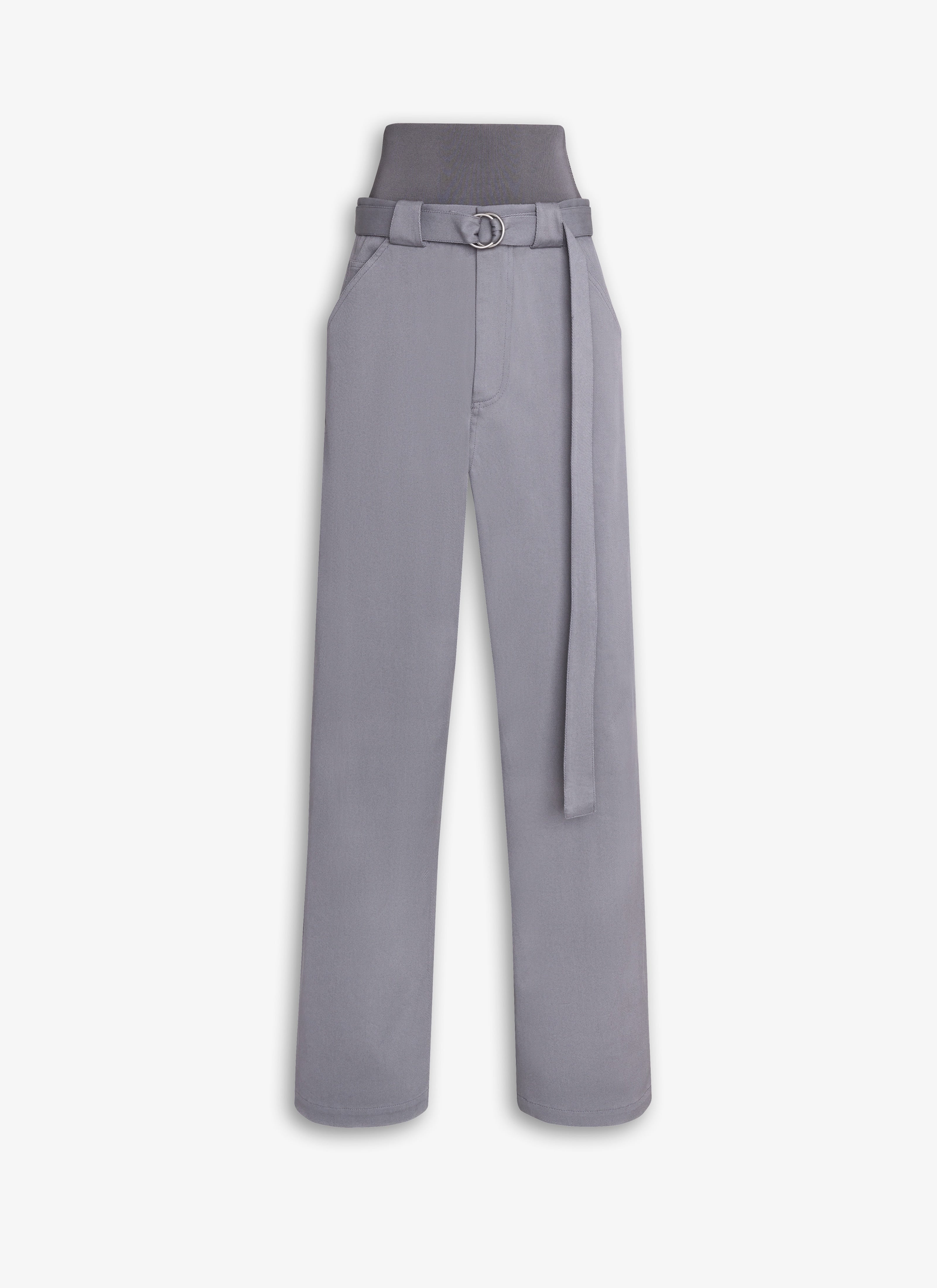 Cargo Trousers With Knit Band