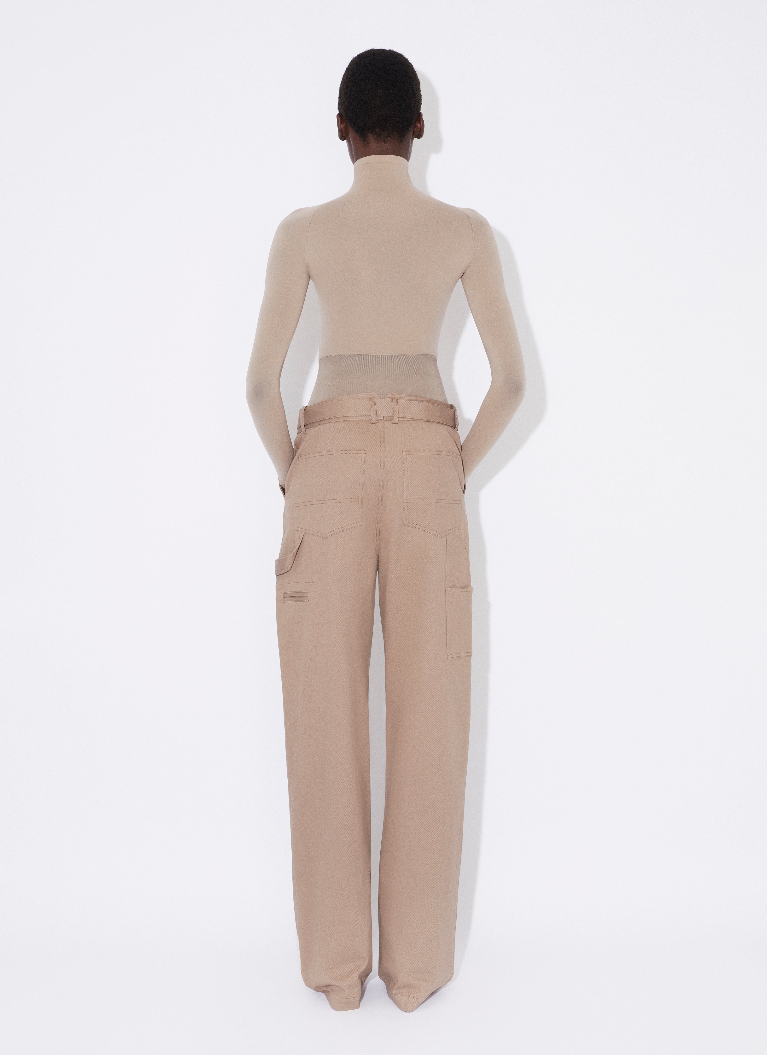 Cargo Trousers With Knit Band