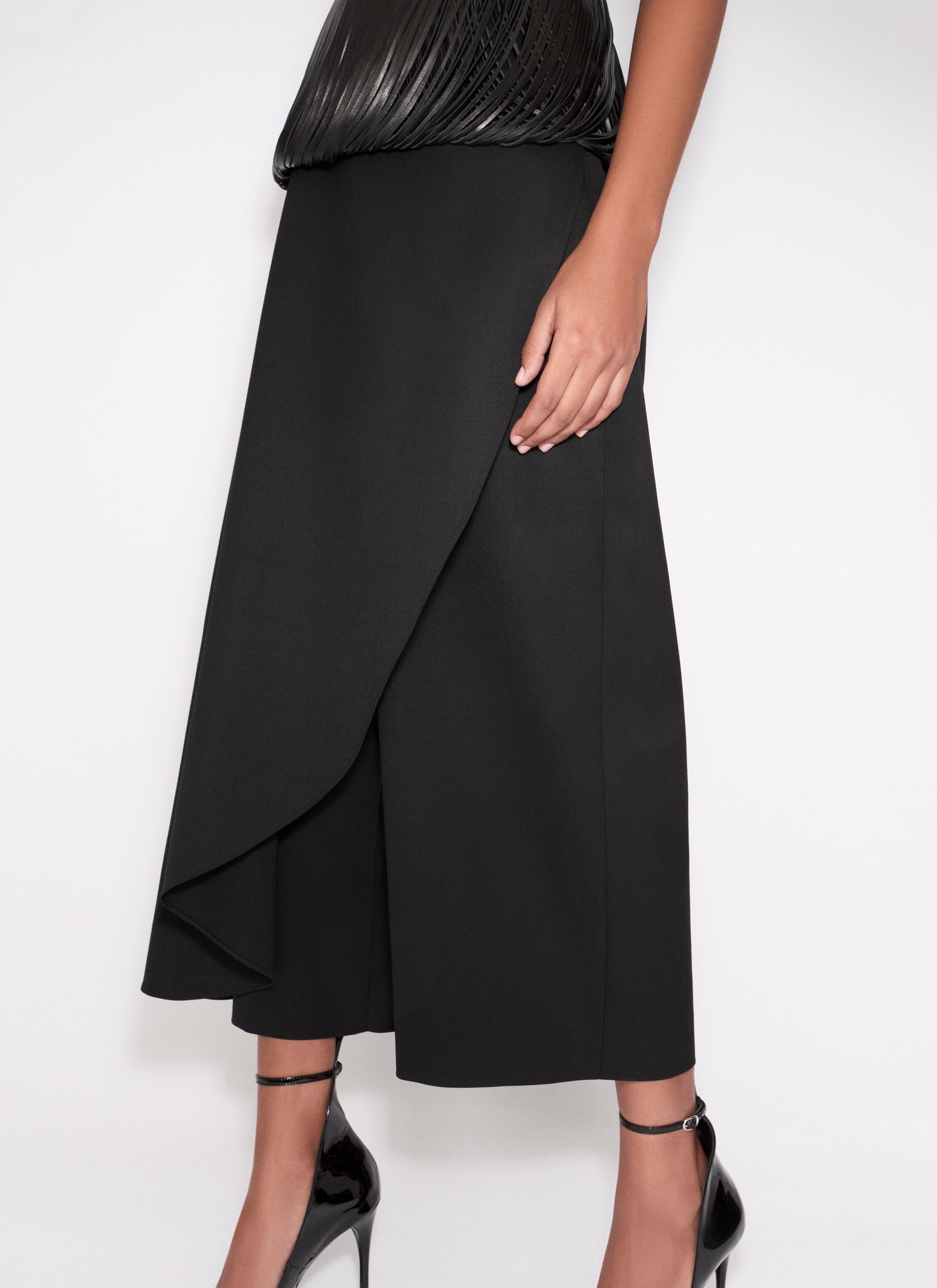 Asymmetrical Skirt Trousers