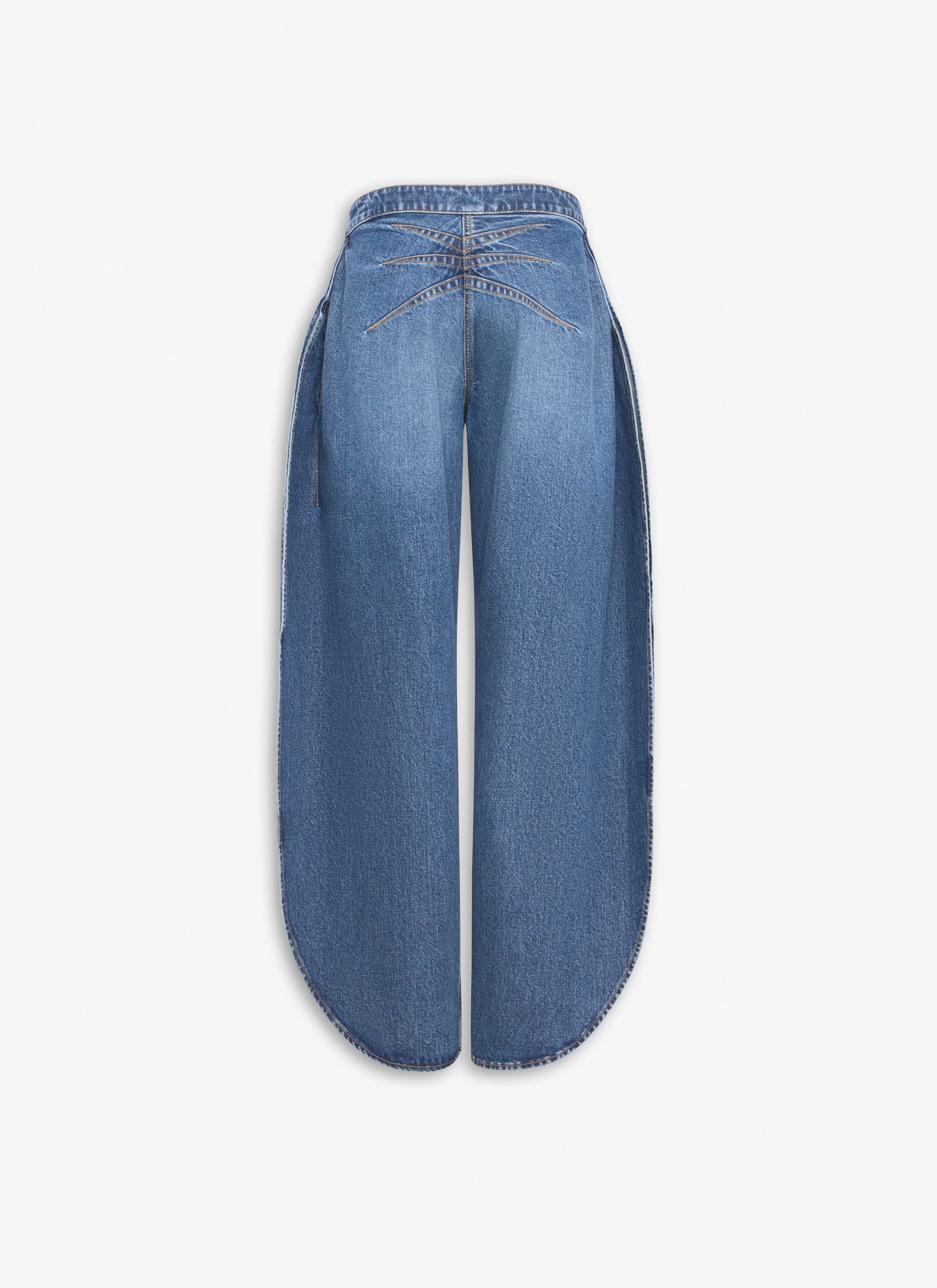 Round Jeans In Stone Denim