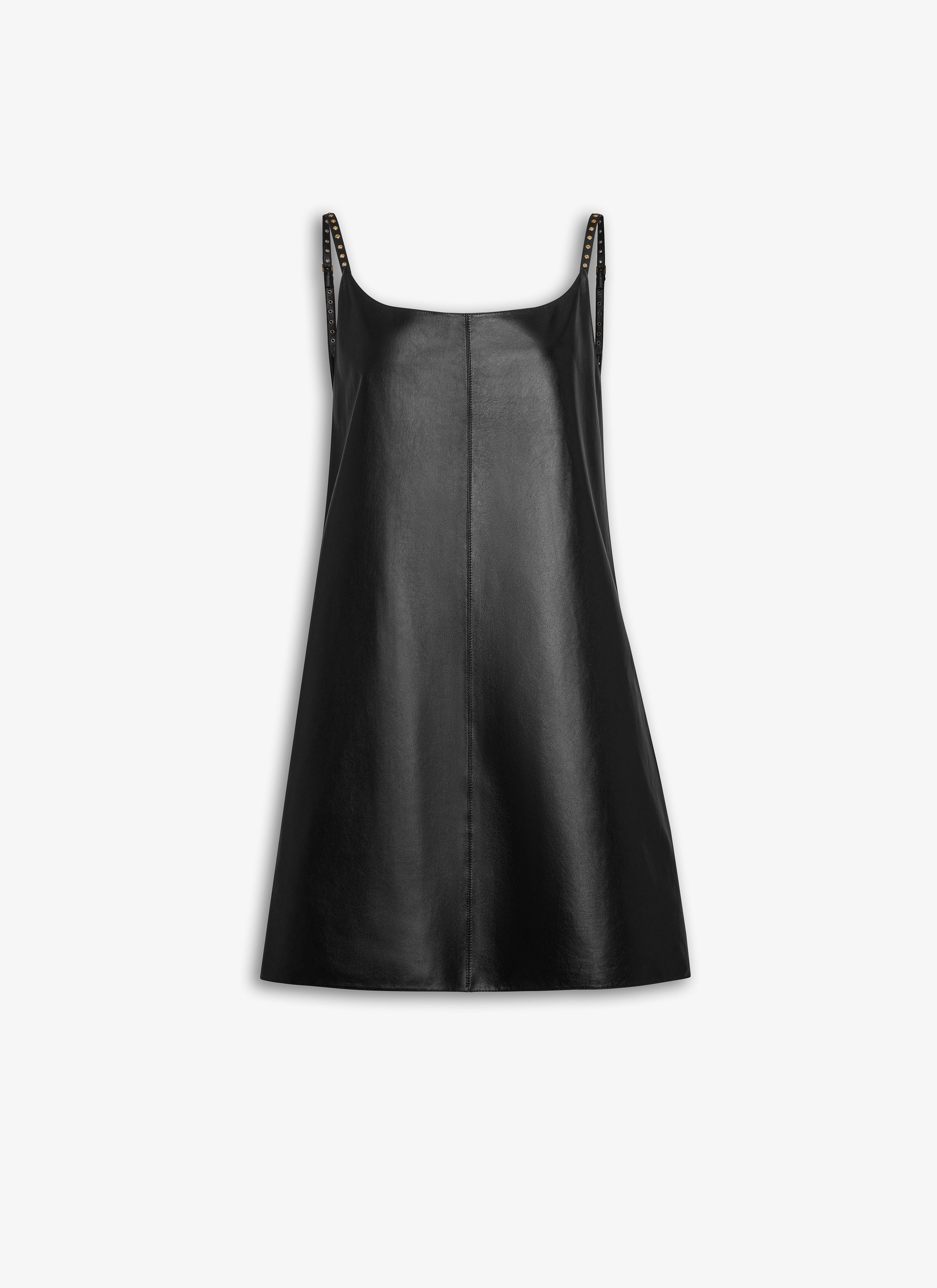 A Line Dress In Soft Leather